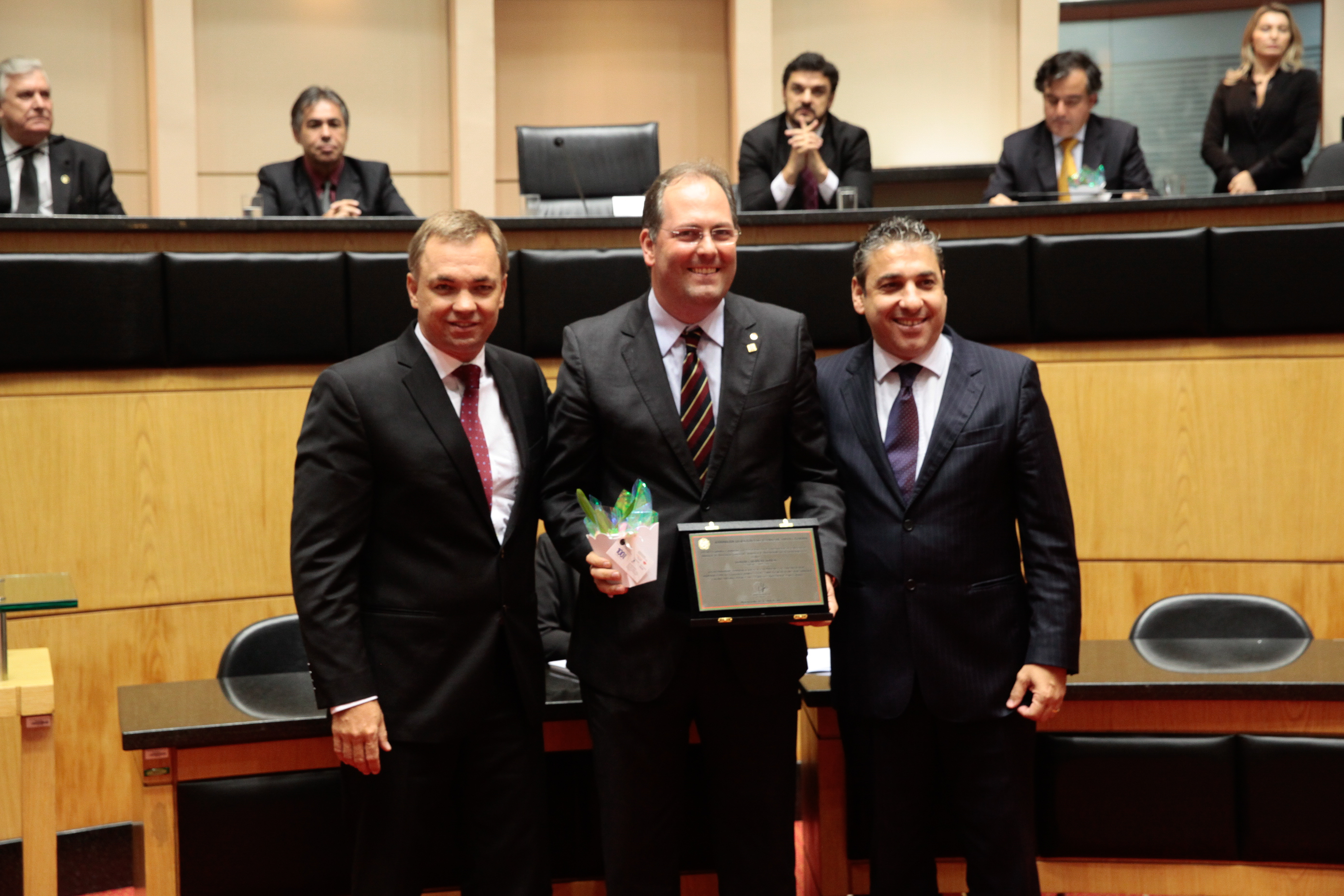 Sessão Especial em homenagem à Associação Comercial e Industrial de Florianópolis - ACIF pela passagem dos seus cem anos de fundação. Foto: Miriam Zomer/Agência AL