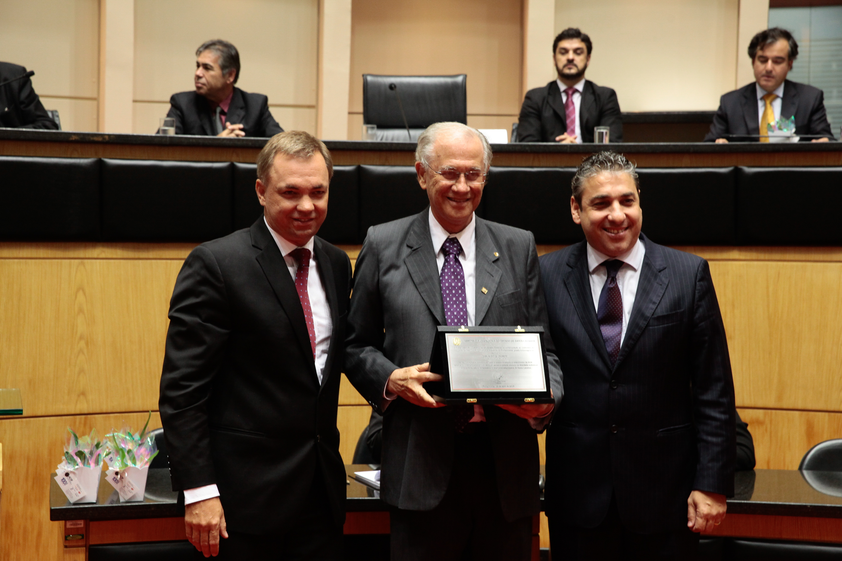 Sessão Especial em homenagem à Associação Comercial e Industrial de Florianópolis - ACIF pela passagem dos seus cem anos de fundação. Foto: Miriam Zomer/Agência AL