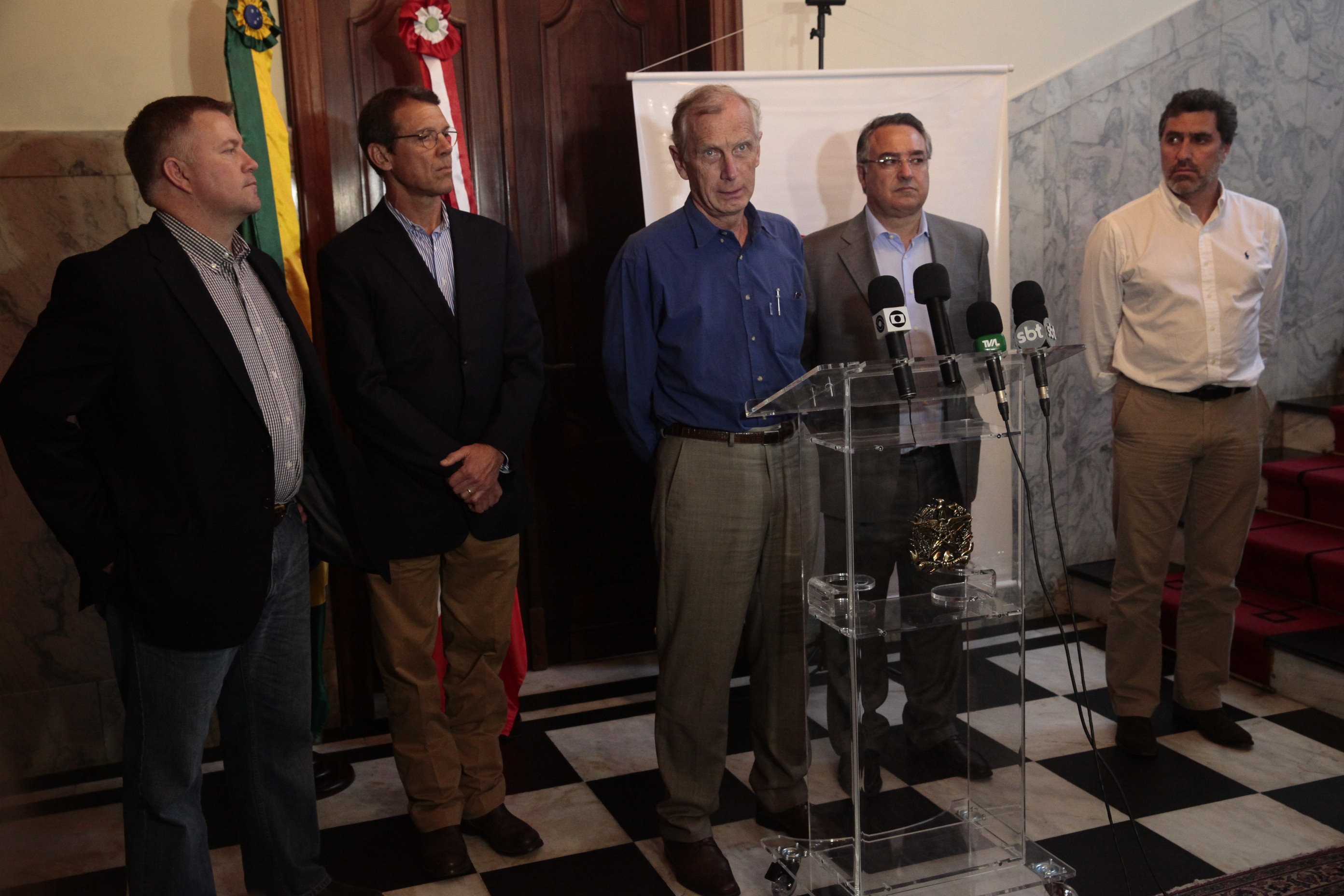 Coletiva sobre a Ponte Hercílio Luz. Foto: Eduardo Guedes de Oliveira / Agência AL