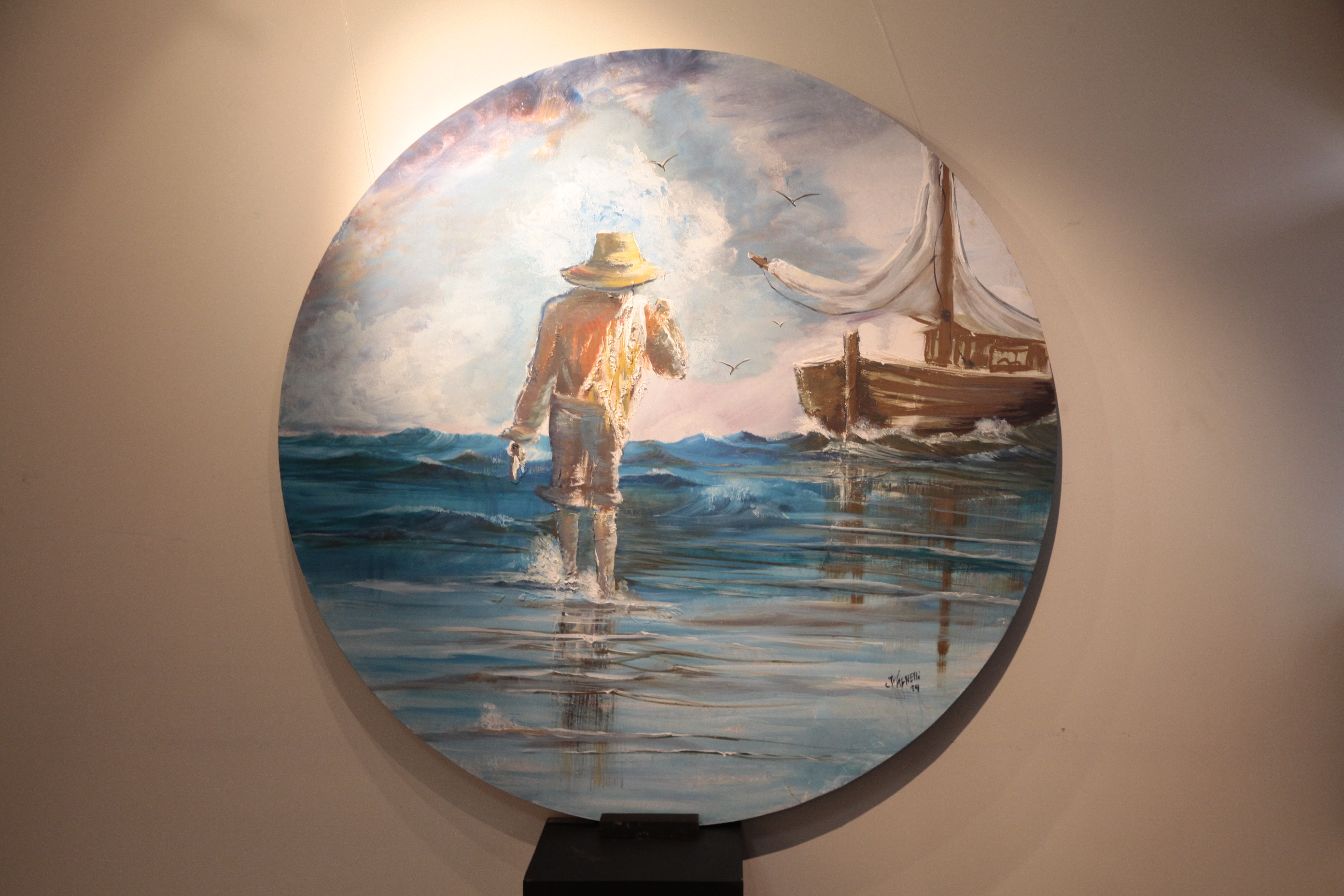 Exposição Uma olhada ao Passado, do artista Juan Magnelli. Foto: Miriam Zomer/Agência AL