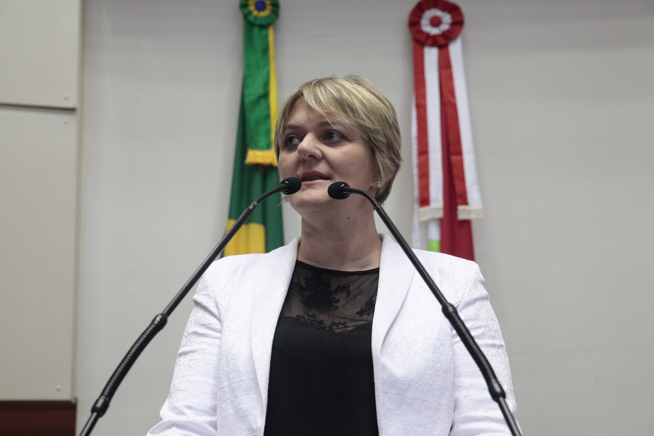 Deputada Luciane Carminatti (PT)  - Sessão Plenária. Fotos: Eduardo Guedes de Oliveira/Agência AL