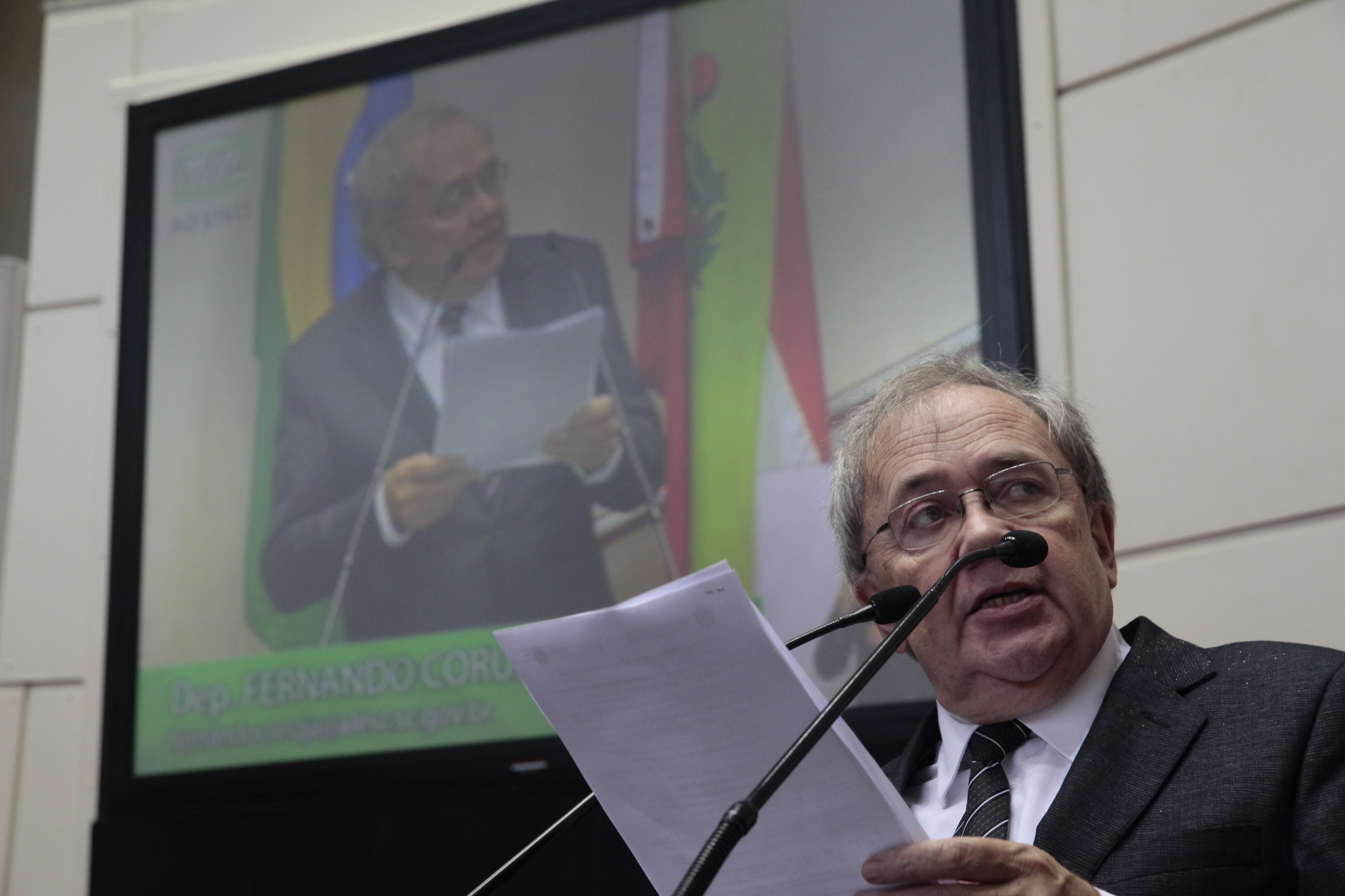 Fernando Coruja (PMDB) - Sessão Plenária. Fotos: Eduardo Guedes de Oliveira/Agência AL