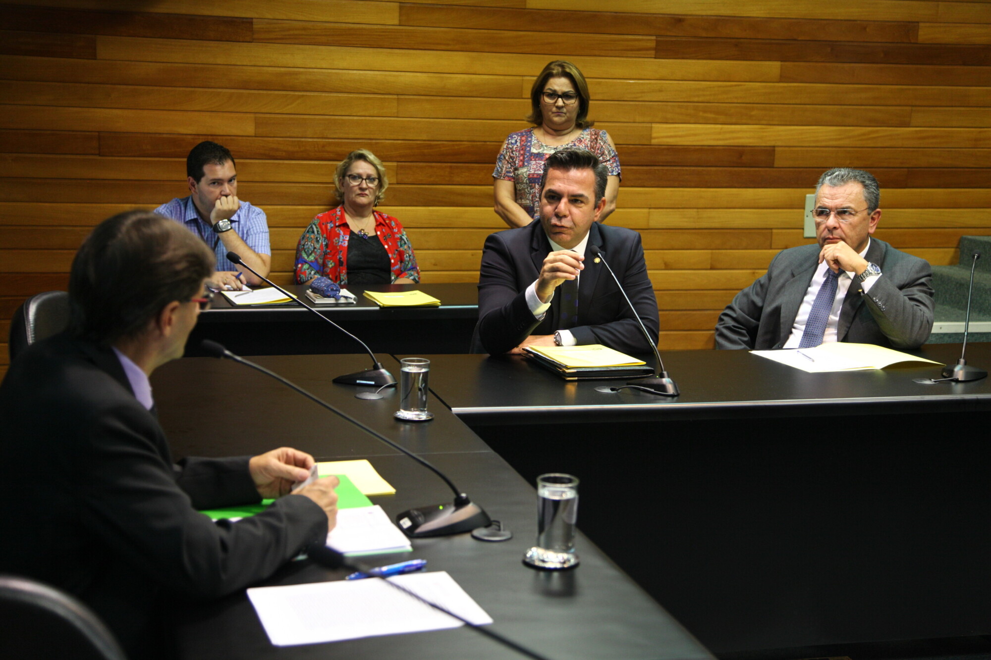 Deputados Neodi Saretta, presidente, Luiz Fernando Vampiro e Dalmo Claro FOTO: Solon Soares/Agência AL