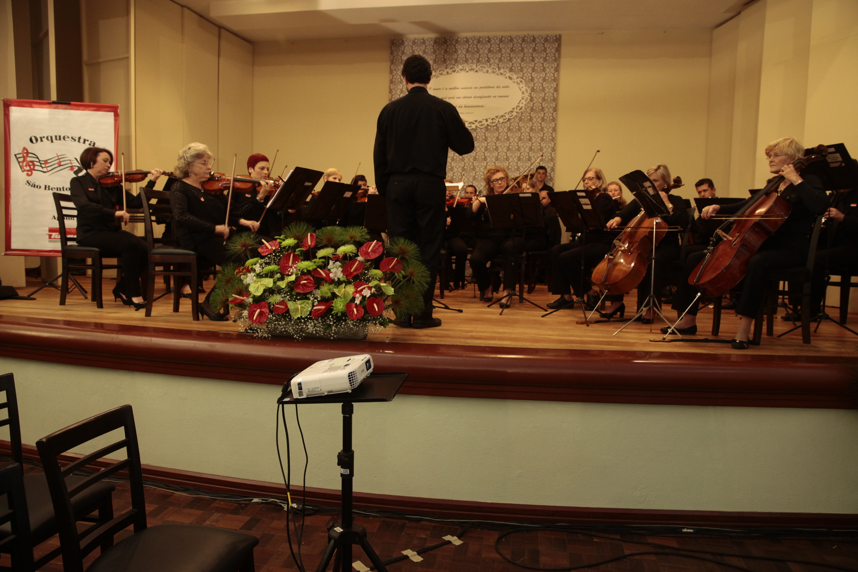 Sessão Solene em homenagem à Orquestra  São Bento do Sul pela passagem de seus 60 anos de fundação. Foto: Miriam Zomer/Agência AL