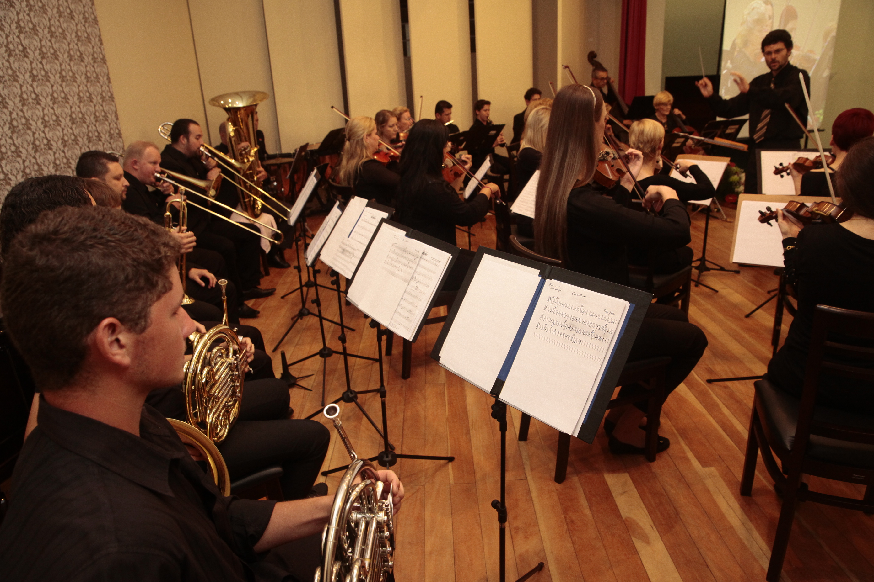 Sessão Solene em homenagem à Orquestra  São Bento do Sul pela passagem de seus 60 anos de fundação. Foto: Miriam Zomer/Agência AL