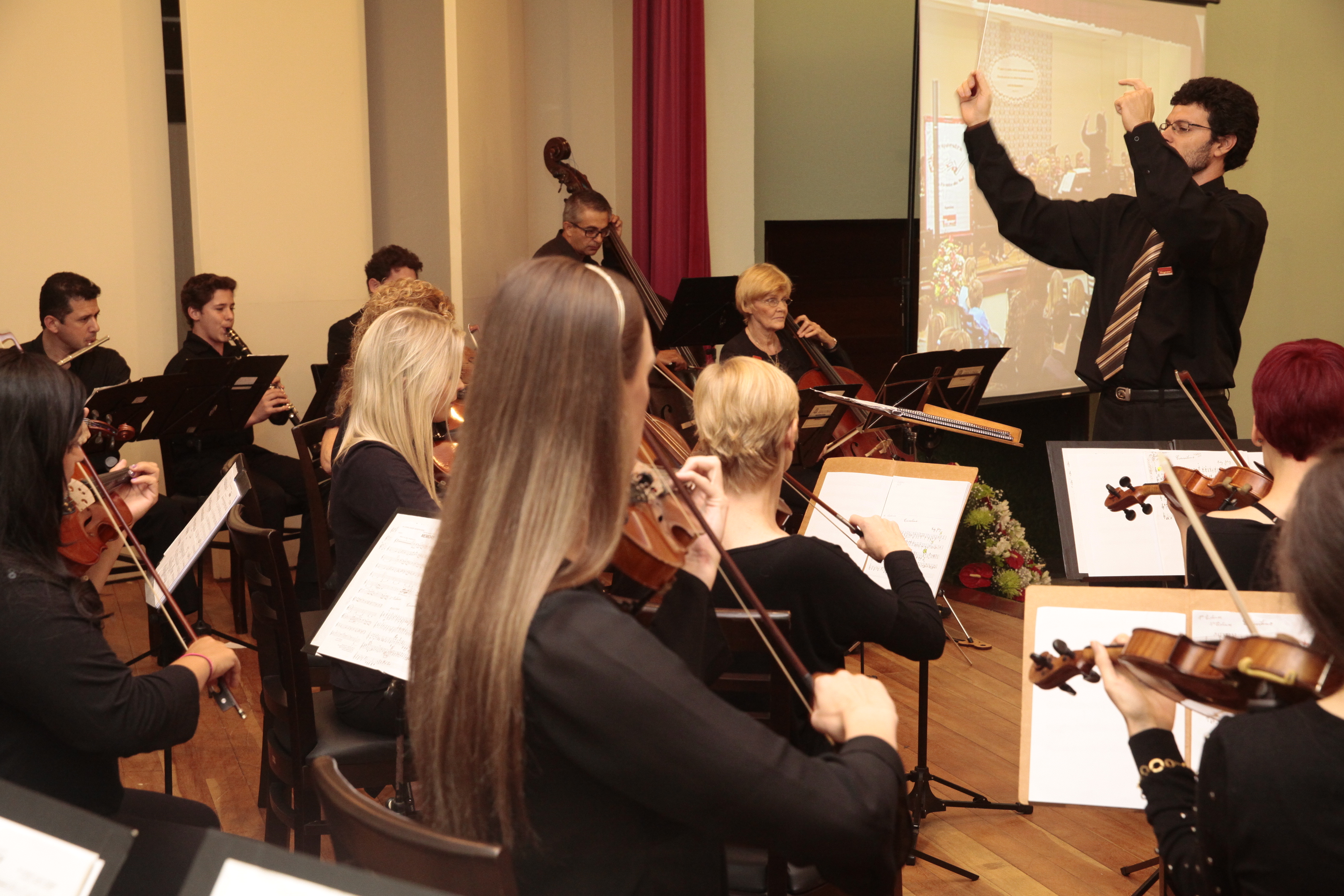 Sessão Solene em homenagem à Orquestra  São Bento do Sul pela passagem de seus 60 anos de fundação. Foto: Miriam Zomer/Agência AL