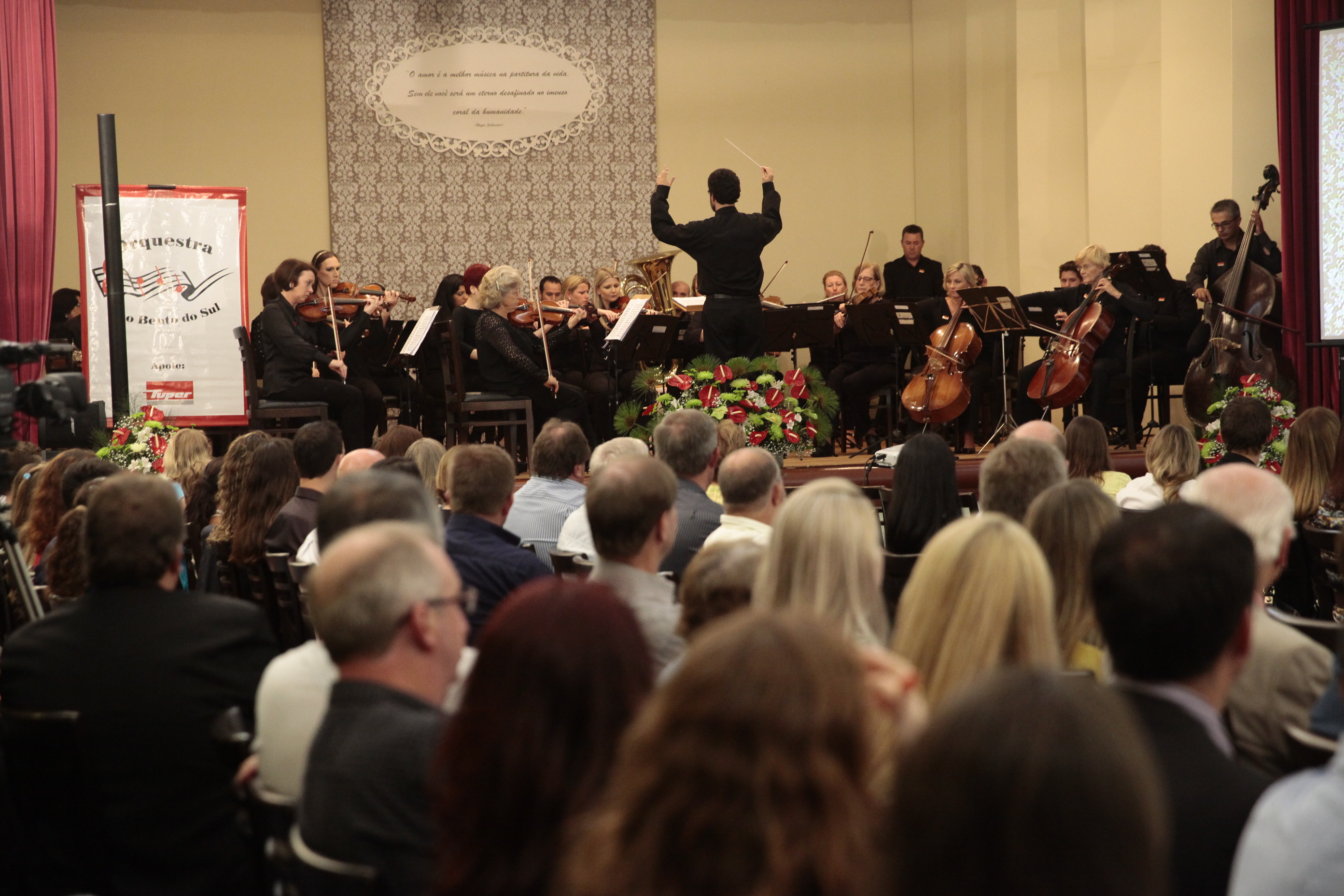Sessão Solene em homenagem à Orquestra  São Bento do Sul pela passagem de seus 60 anos de fundação. Foto: Miriam Zomer/Agência AL