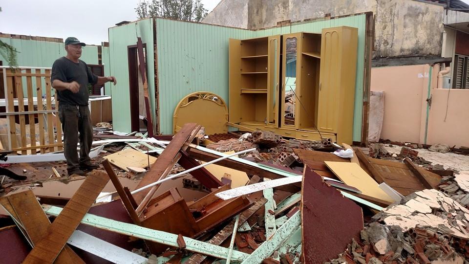 Exército está em SC para ajuda à cidades atingidas pelo tornado. Foto: Fabio Queiroz/Agência AL