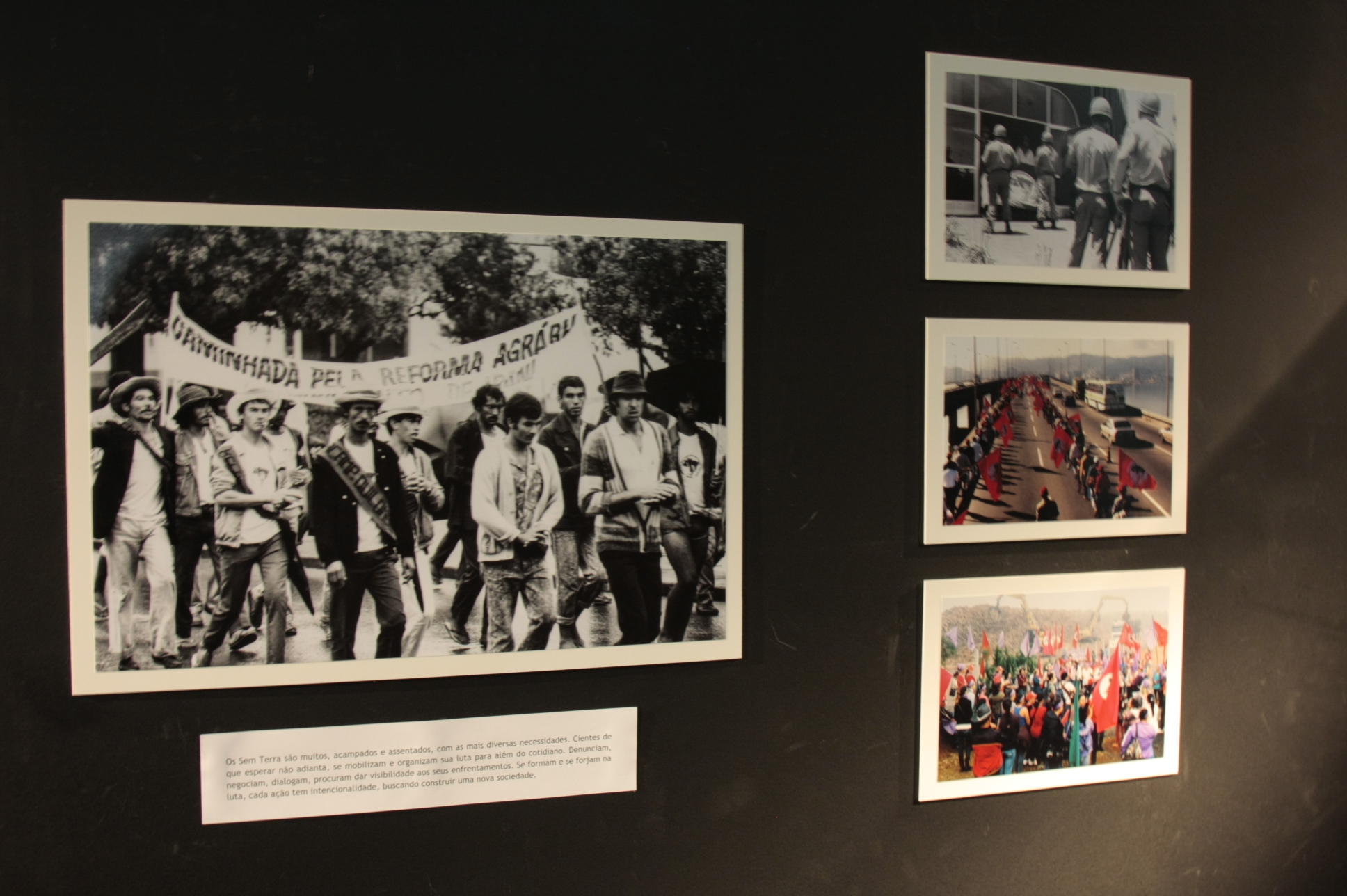 Exposição fotográfica MST/SC 30 anos. Foto:Yuri Santos / Agência AL