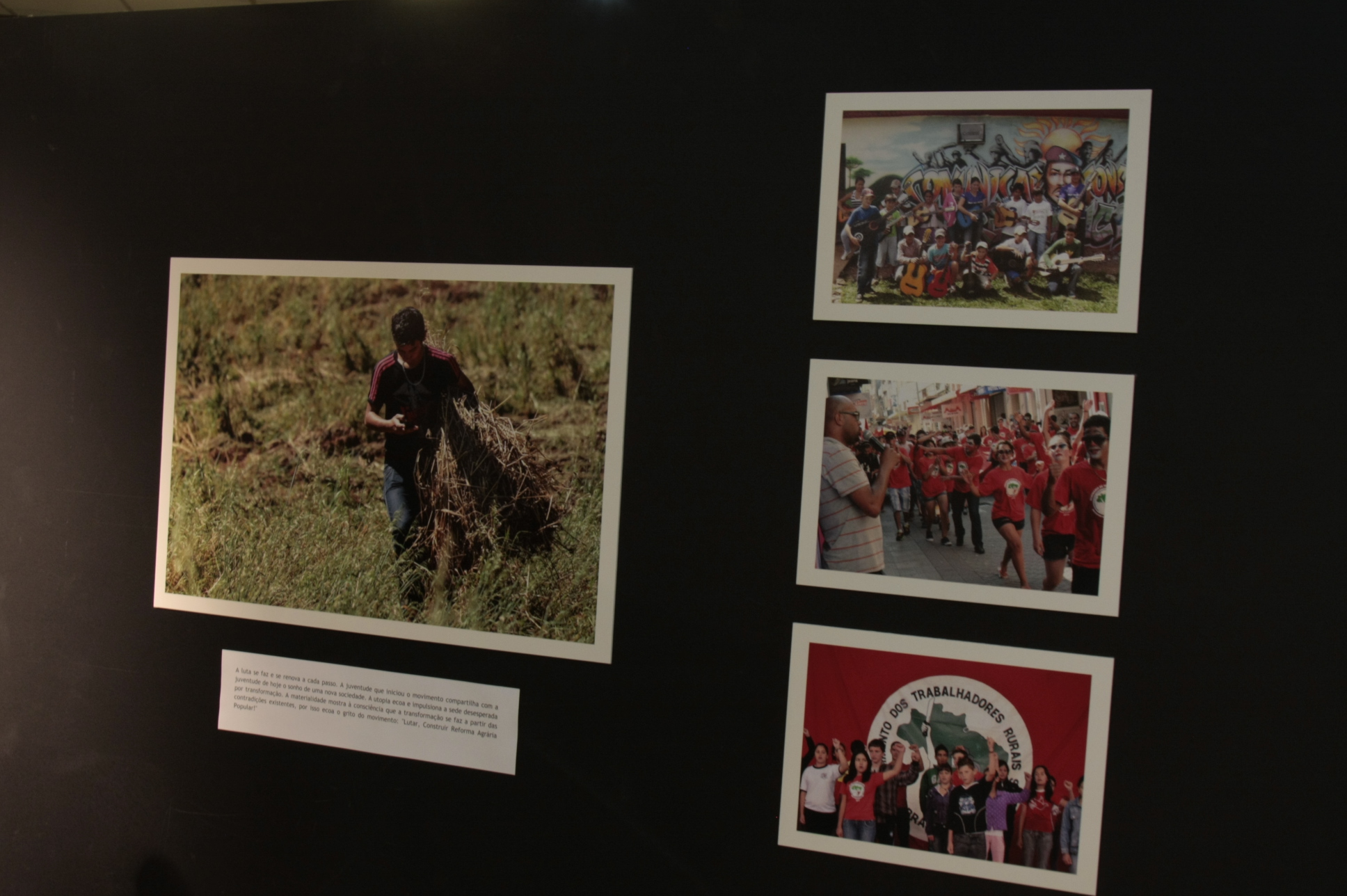 Exposição fotográfica MST/SC 30 anos. Foto:Yuri Santos / Agência AL