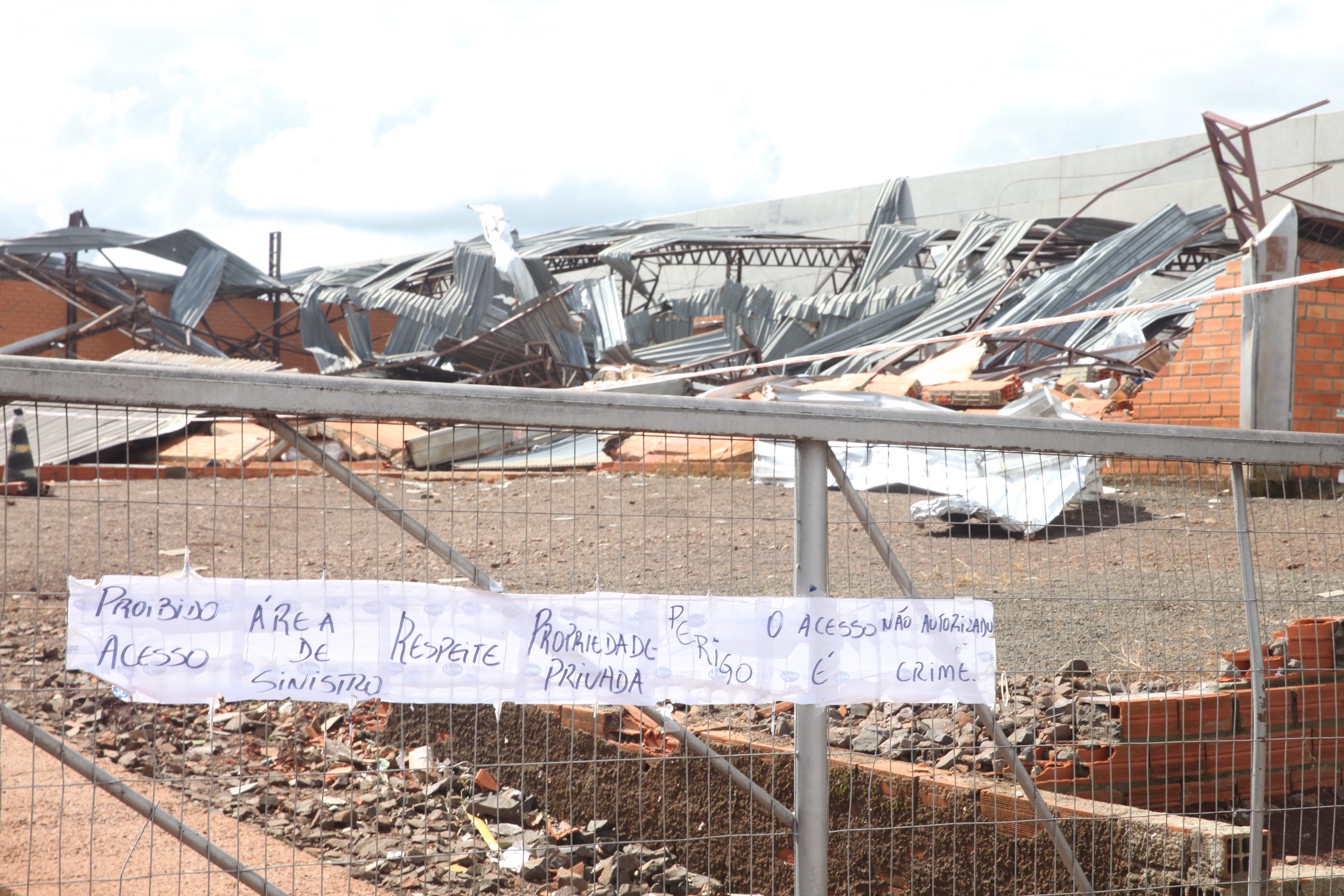 Tornados atingiram com força as cidades de Xanxerê e Ponte Serrada no oeste de Santa Catarina. Foto: Fábio Queiroz / Agência AL