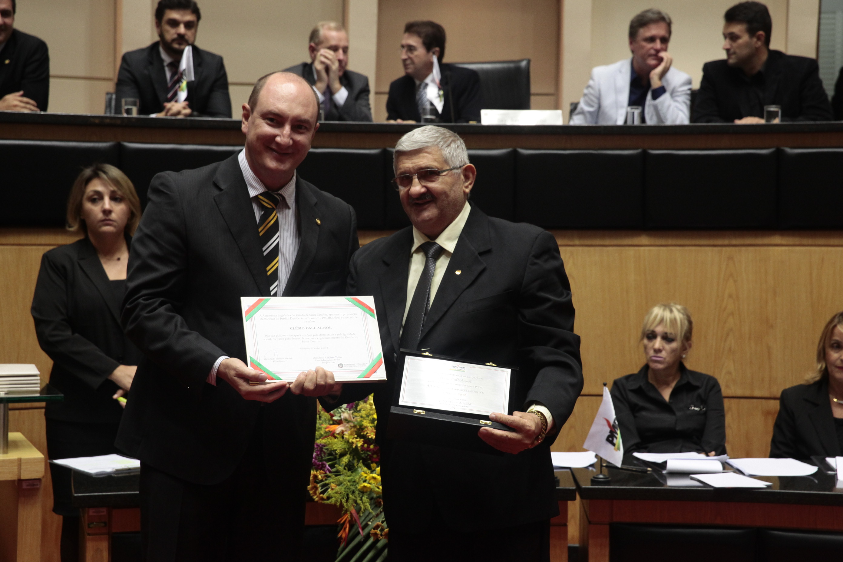Sessão Especial em homenagem aos 49 anos de fundação do Partido do Movimento Democrático Brasileiro - PMDB. Foto: Eduardo Guedes de Oliveira/Agência AL