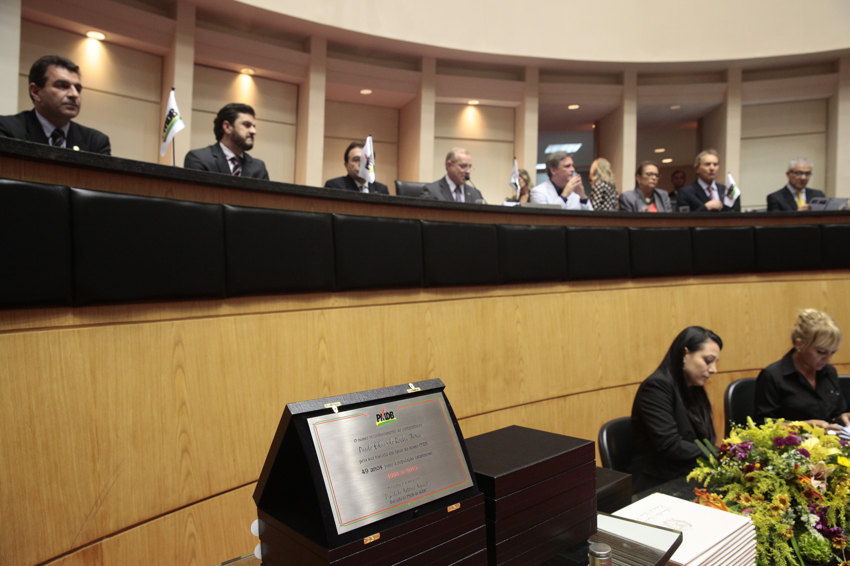 Sessão Especial em homenagem aos 49 anos de fundação do Partido do Movimento Democrático Brasileiro - PMDB. Foto: Eduardo Guedes de Oliveira/Agência A