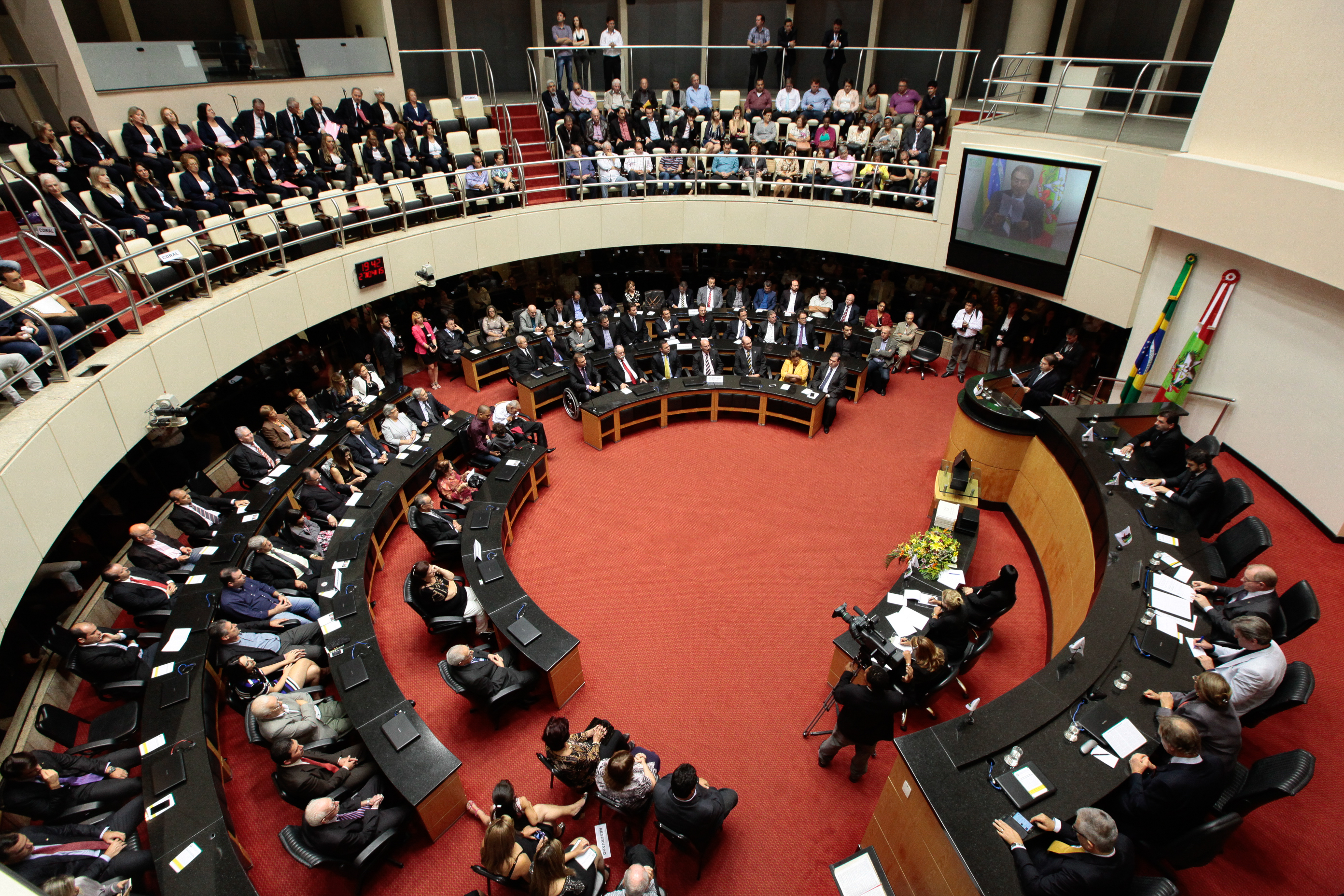 Sessão Especial em homenagem aos 49 anos de fundação do Partido do Movimento Democrático Brasileiro - PMDB. Foto: Miriam Zomer/Agência AL