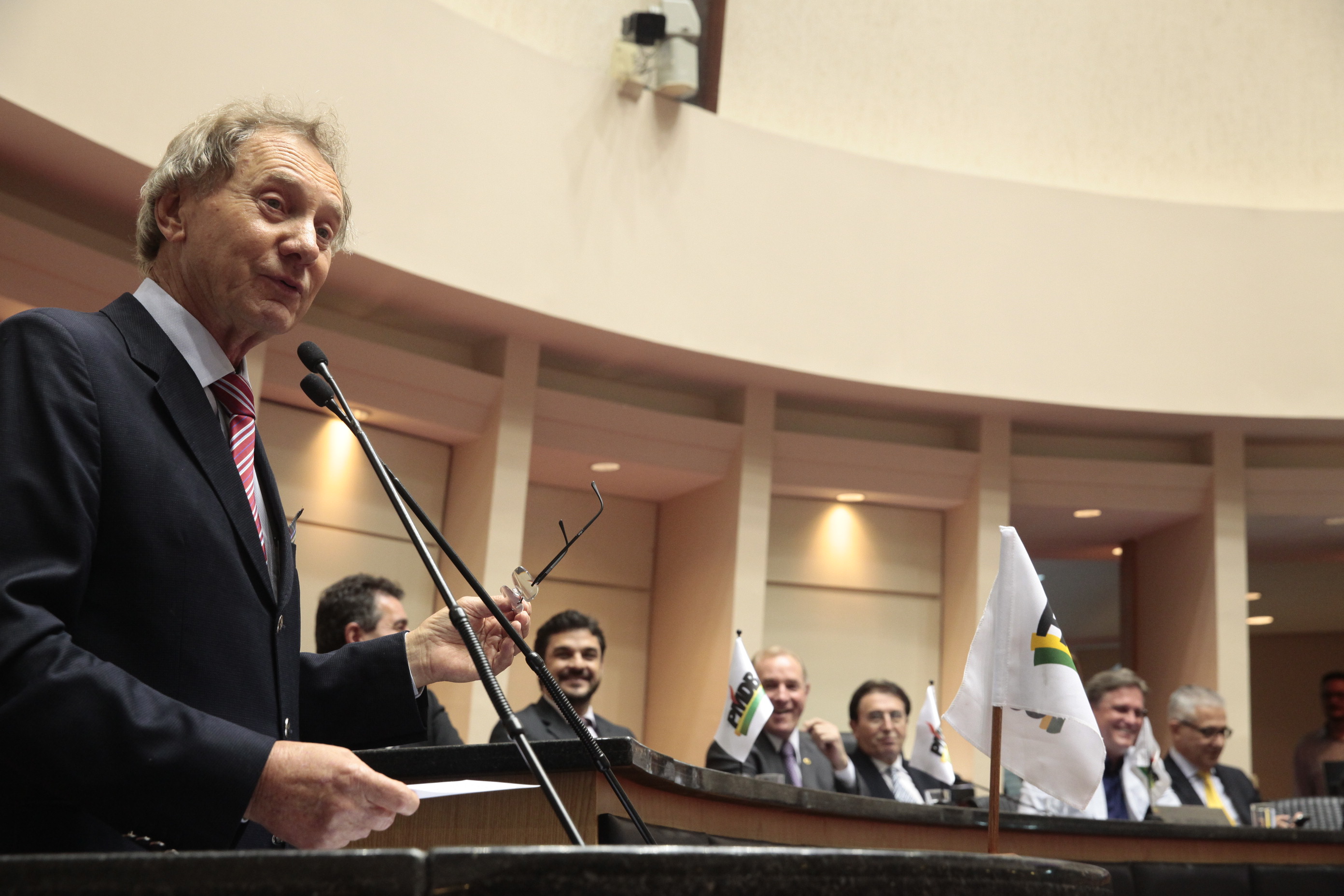 Sessão Especial em homenagem aos 49 anos de fundação do Partido do Movimento Democrático Brasileiro - PMDB. Foto: Eduardo Guedes de Oliveira/Agência A