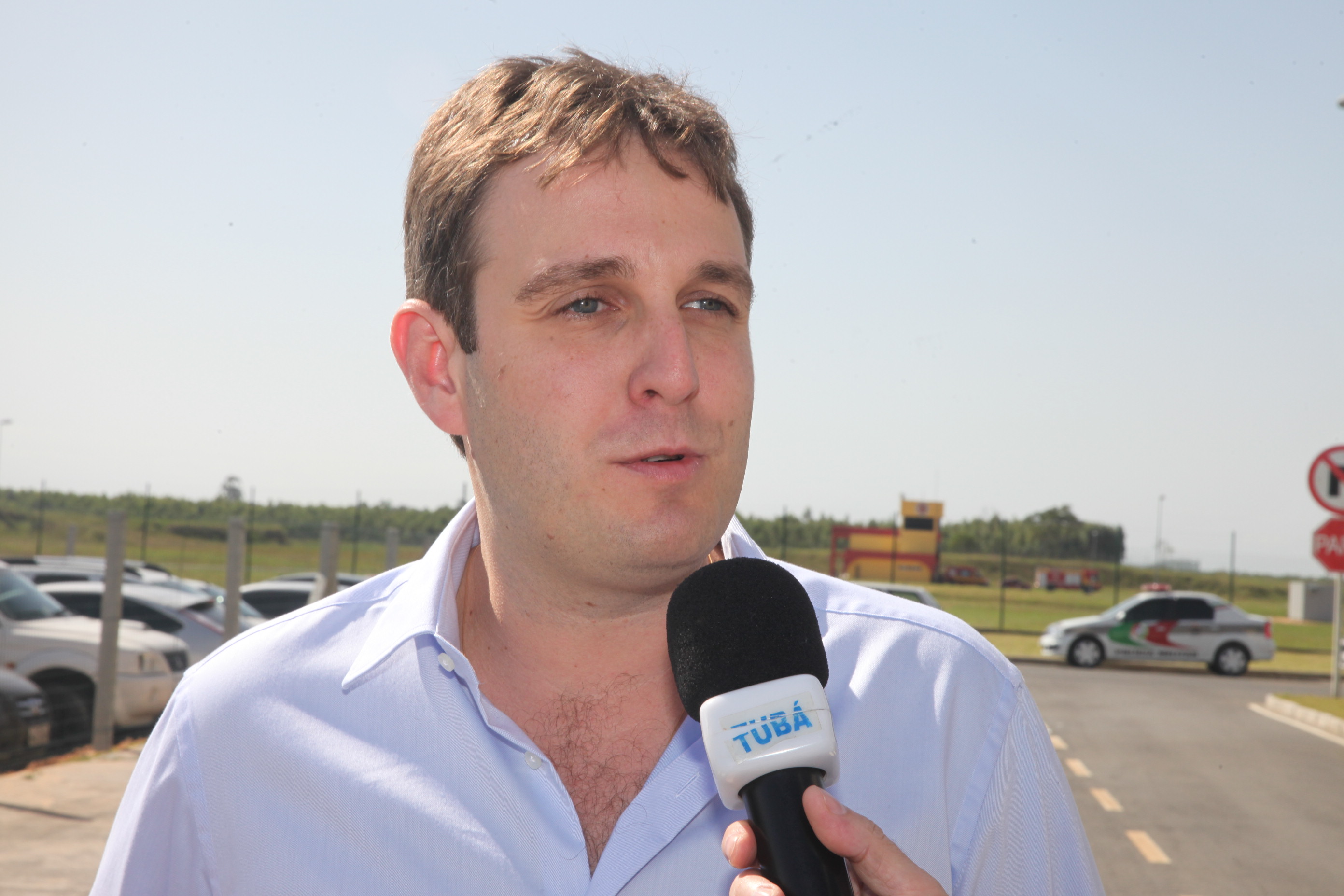 Deputado Ricardo Guidi (PPS). Inauguração do Aeroporto de Jaguaruna. Foto: Fábio Queiroz | Agência AL