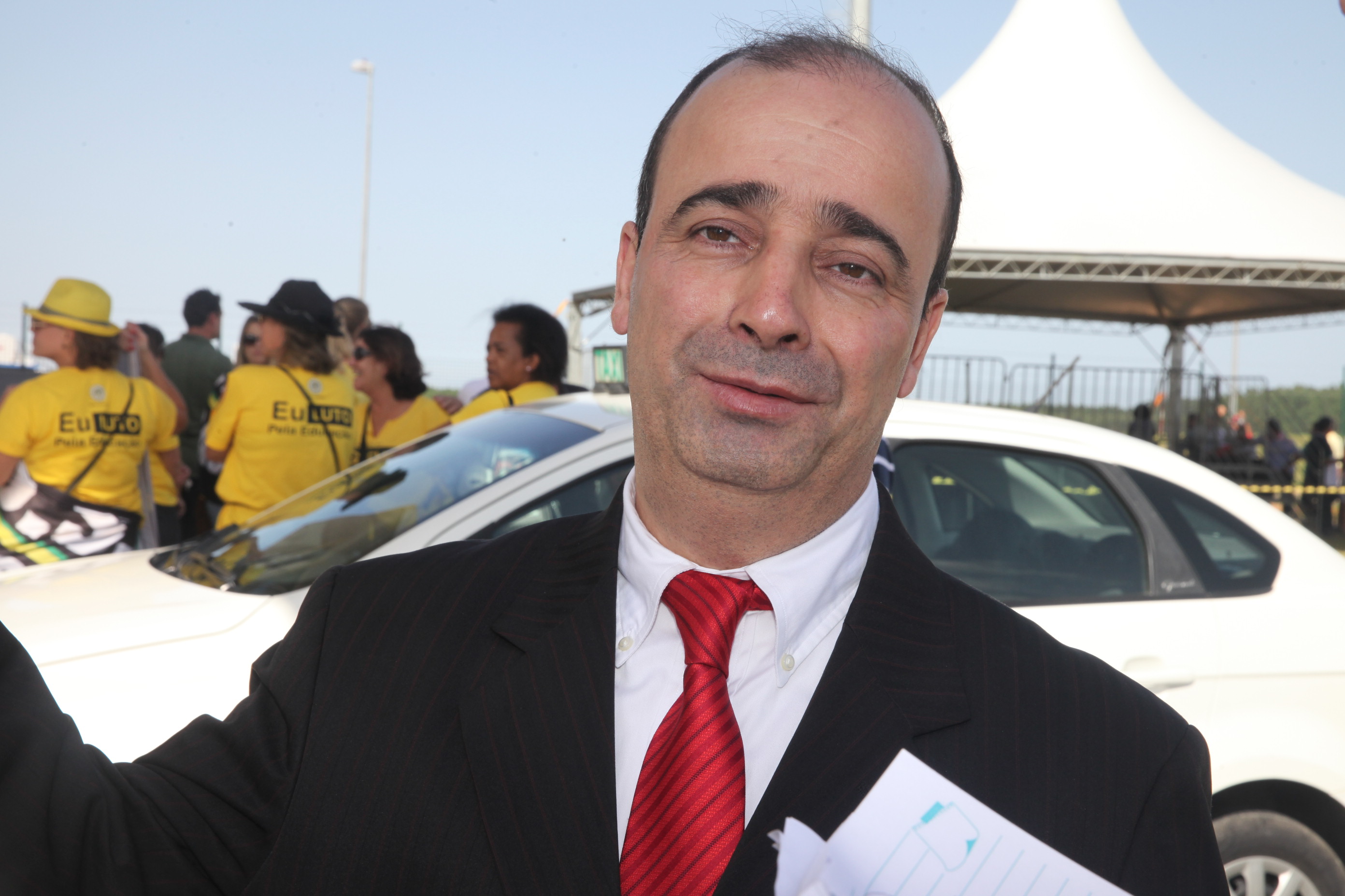 Rodrigo Canielas - gerente regional sul da TAM. Inauguração do Aeroporto de Jaguaruna. Foto: Fábio Queiroz | Agência AL