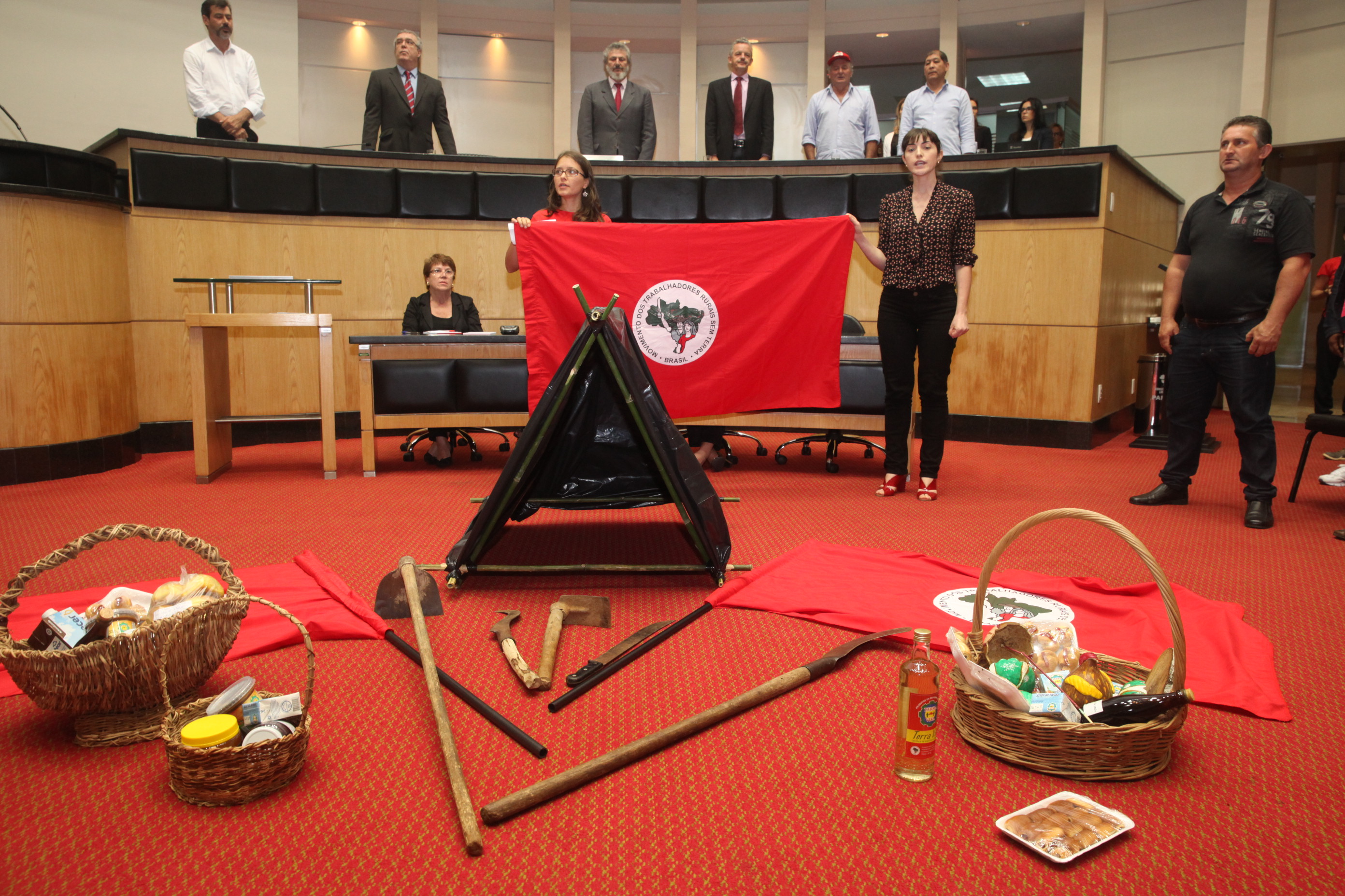 Sessão Especial em homenagem aos 30 Anos do MST de SC. Foto: Fábio Queiroz / Agência AL