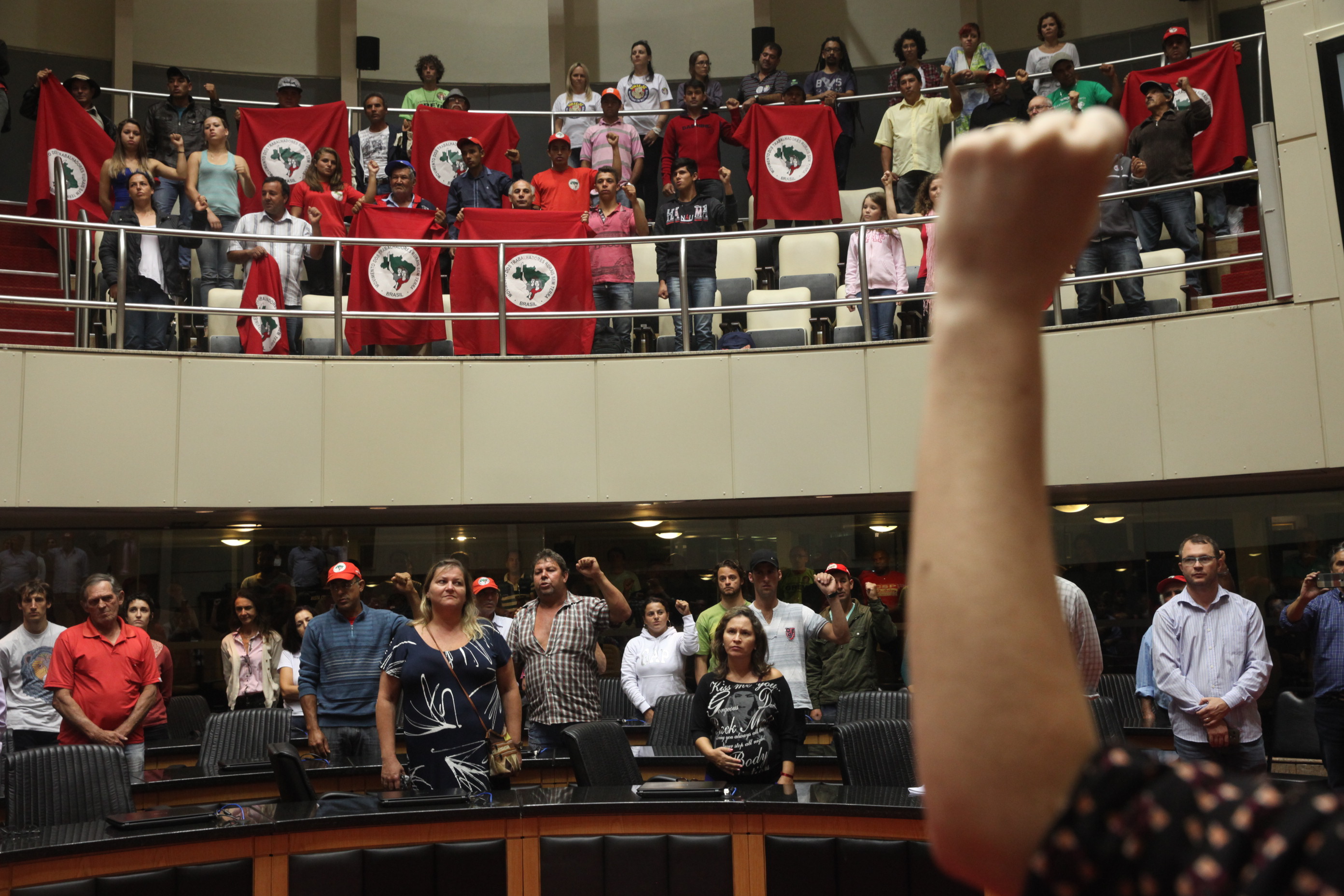 Sessão Especial em homenagem aos 30 Anos do MST de SC. Foto: Fábio Queiroz / Agência AL