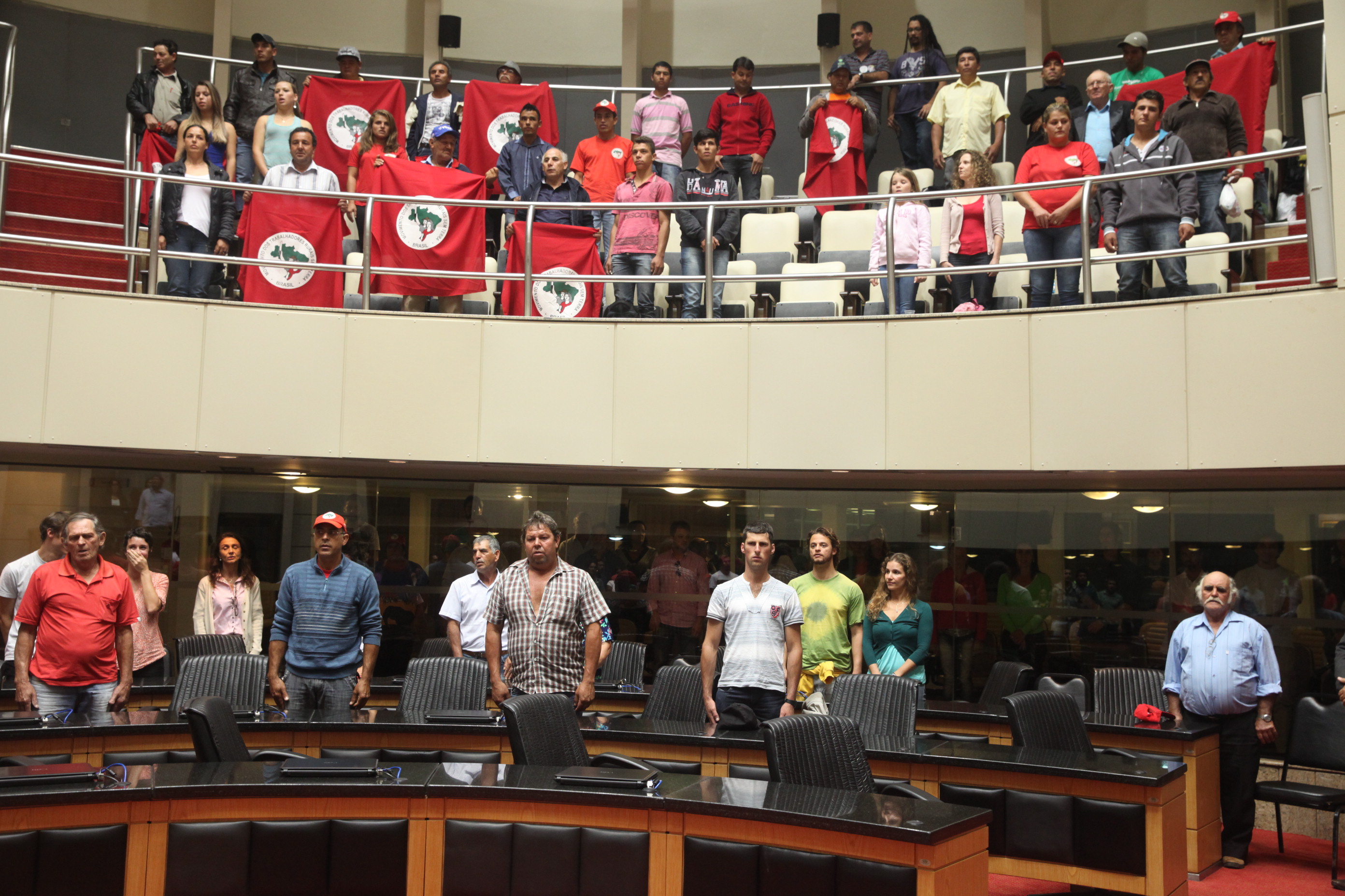 Sessão Especial em homenagem aos 30 Anos do MST de SC. Foto: Fábio Queiroz / Agência AL
