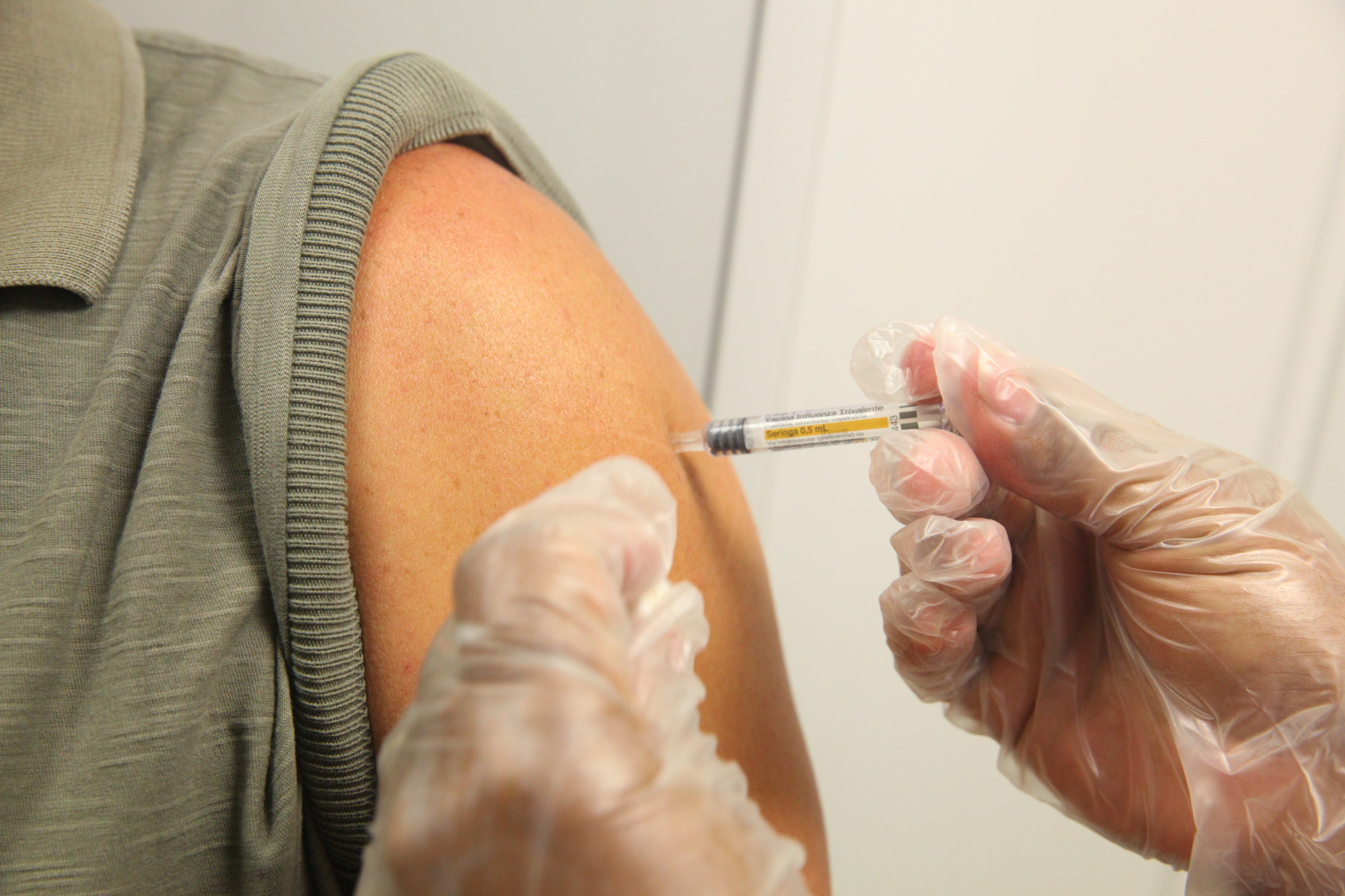 Vacinação contra a gripe. Foto: Eduardo Guedes de Oliveira/Agência AL