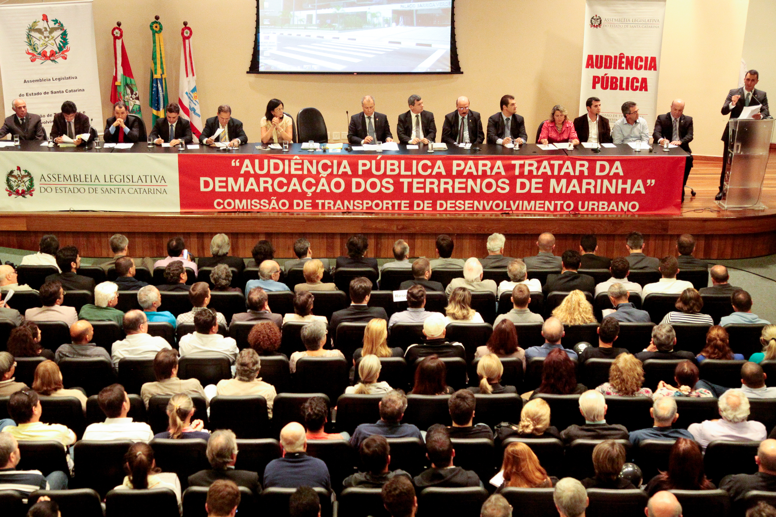 Audiência Pública da Comissão de Transportes, sobre a Demarcação dos Terrenos de Marinha. Foto: Miriam Zomer/Agência AL