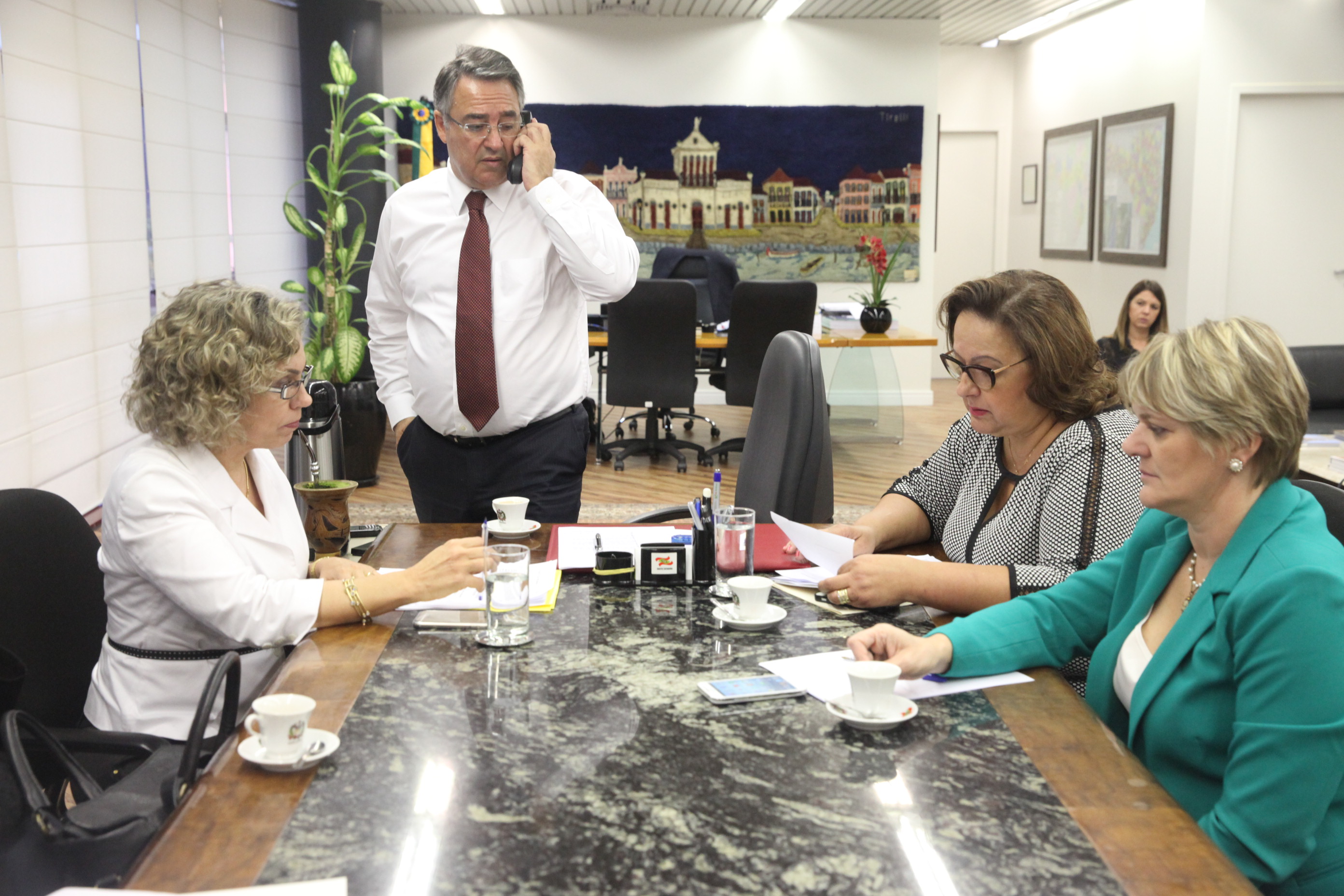 Bancada Feminina reúne-se com governador Raimundo Colombo. Foto: Fábio Queiroz / Agência AL