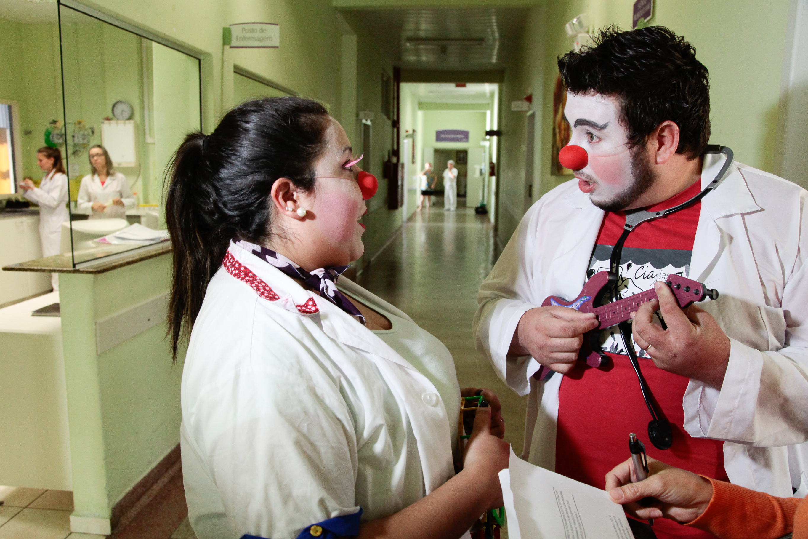 Doutores Palhaços do Hospital do Riso. Foto: Miriam Zomer/Agência AL