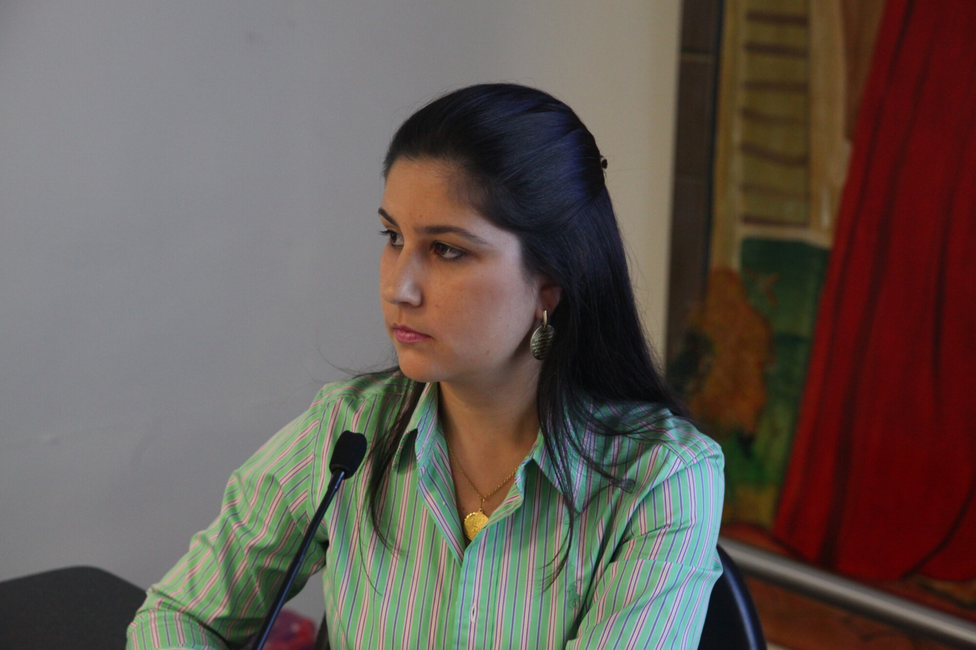 Andressa Mongruel Martins Vicenzi, representante da Fiesc OTO: Eduardo Guedes de Oliveira/Agência AL