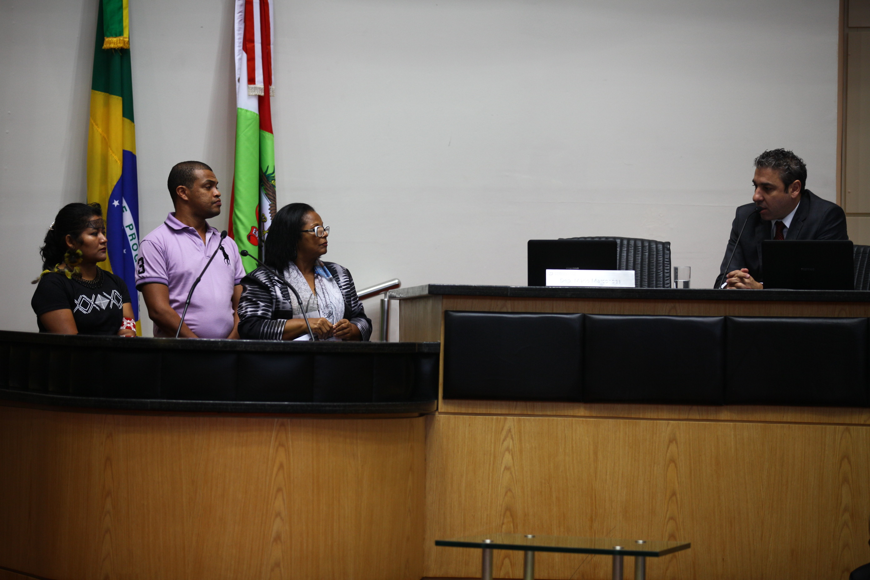 Sessão Plenária - Representantes dos quilombolas falam em plenário Foto:Yuri Santos / Agência AL