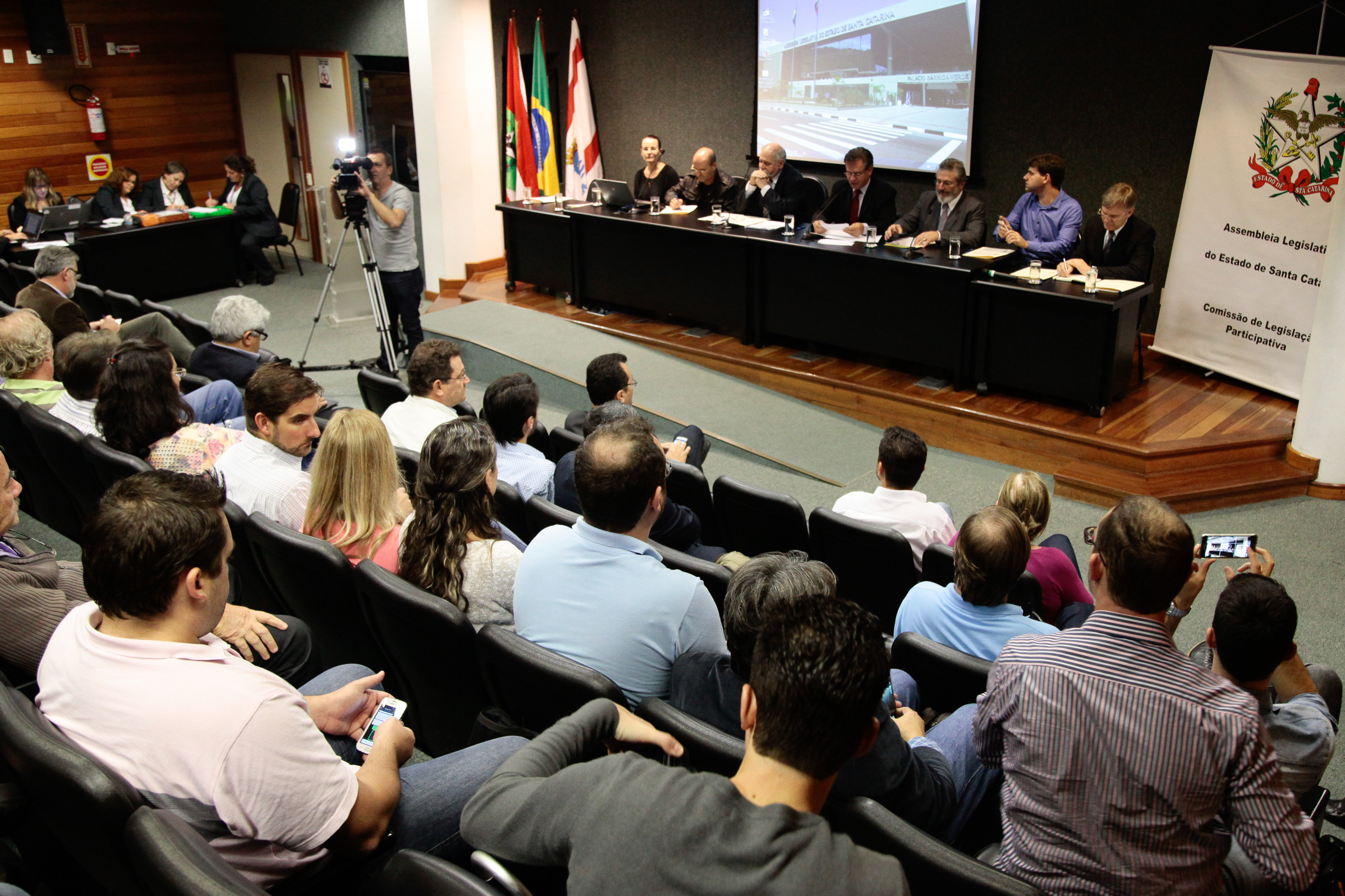 Audiência Pública sobre A Implantação da Política Nacional de Recursos Hídricos e Criação do Sistema de Florianópolis. Foto: Miriam Zomer/Agência AL