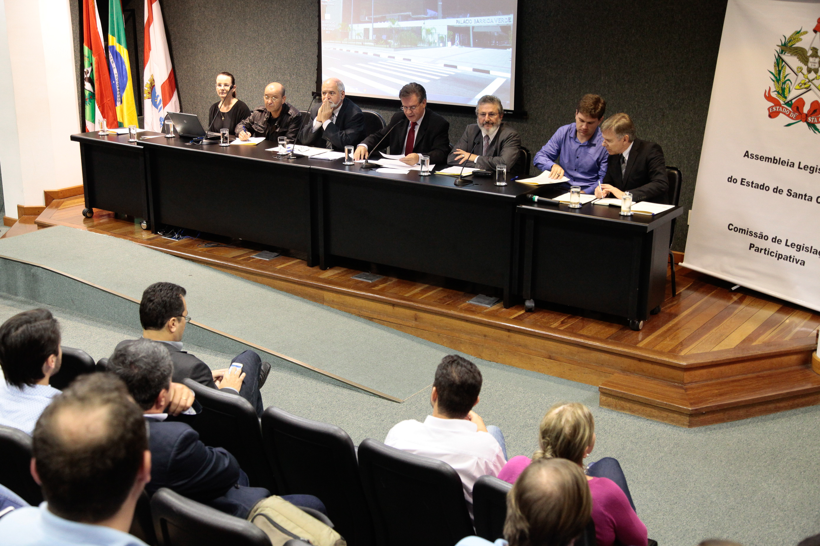 Audiência Pública sobre A Implantação da Política Nacional de Recursos Hídricos e Criação do Sistema de Florianópolis. Foto: Miriam Zomer/Agência AL