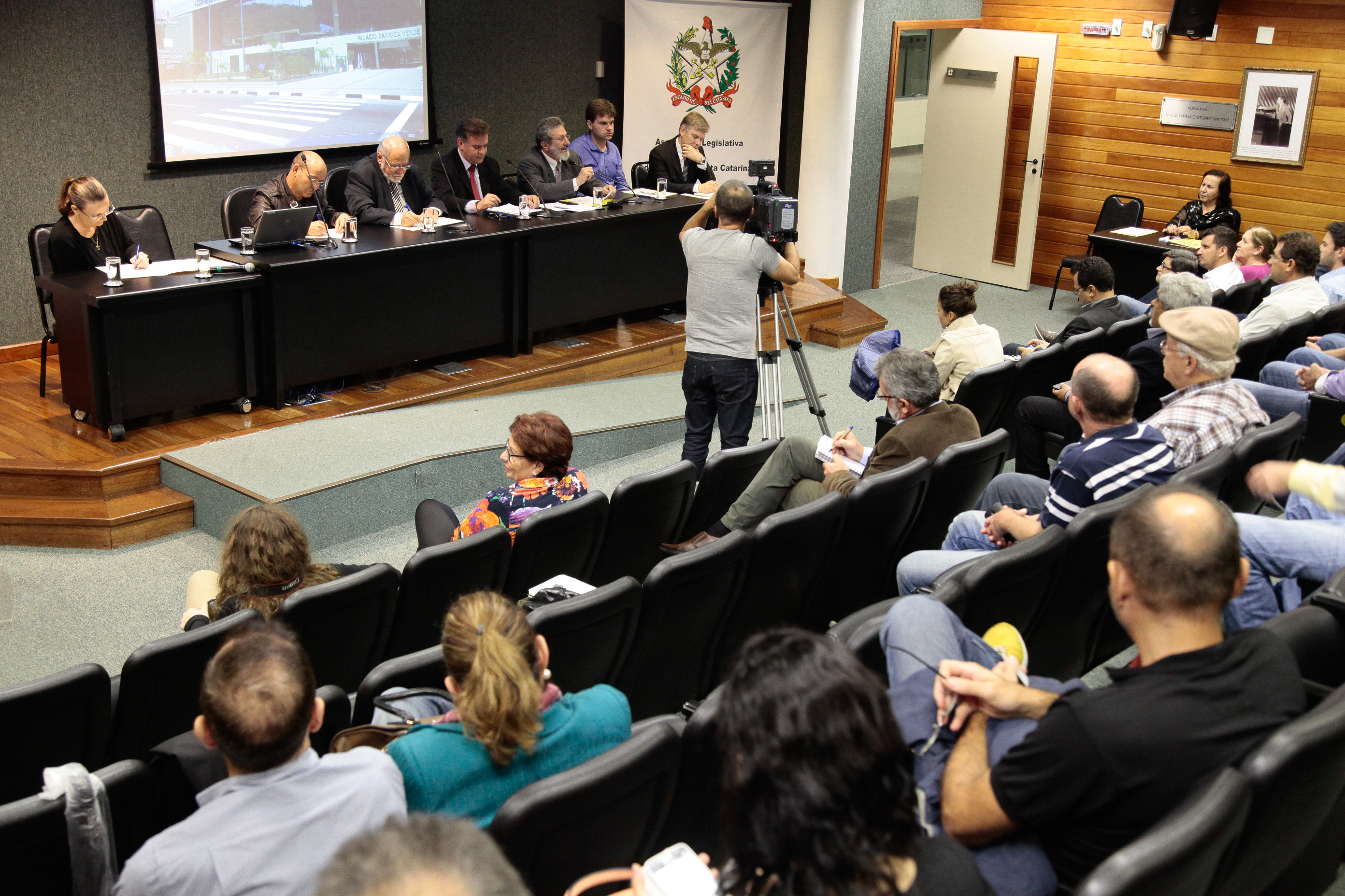 Audiência Pública sobre A Implantação da Política Nacional de Recursos Hídricos e Criação do Sistema de Florianópolis. Foto: Miriam Zomer/Agência AL
