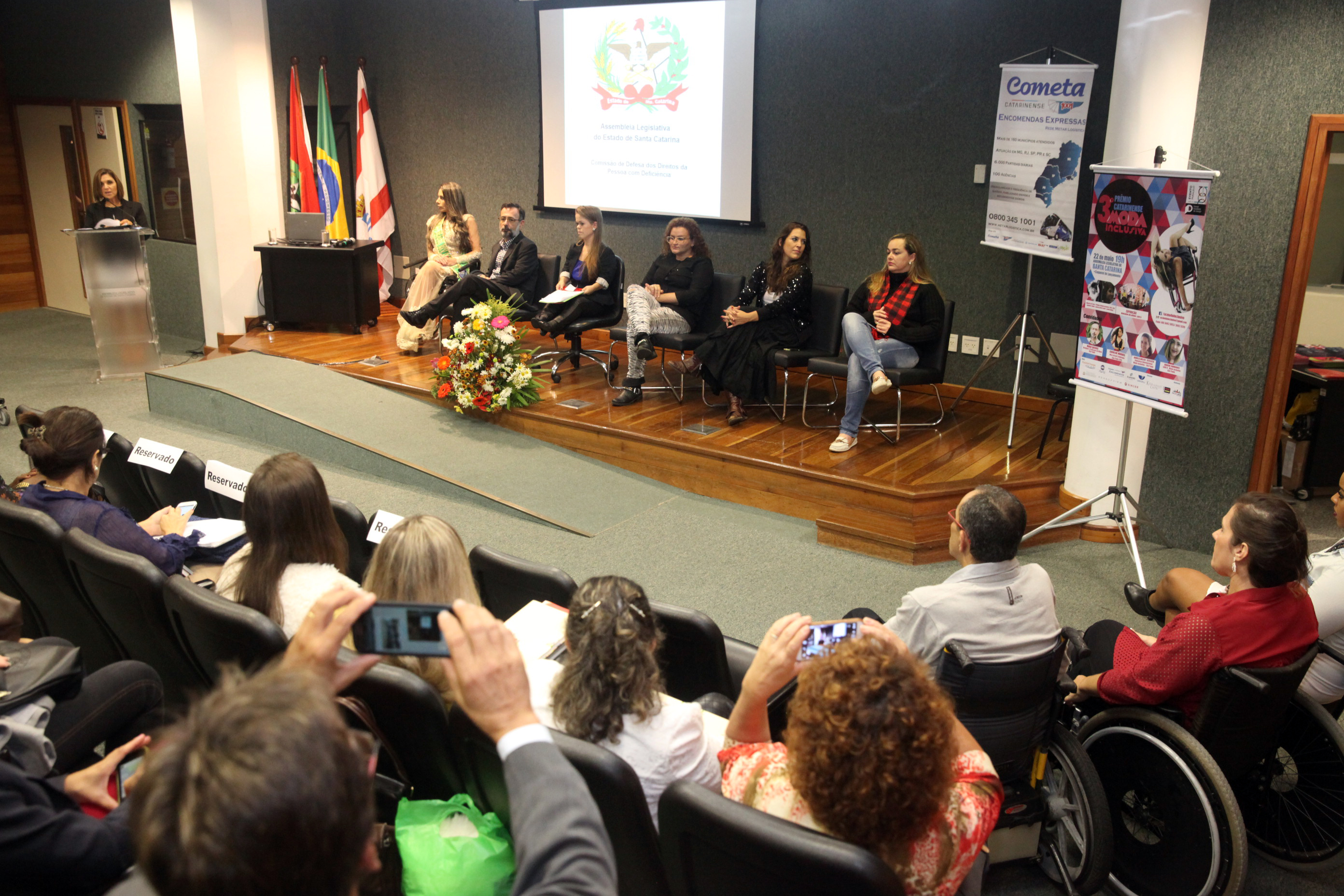 Lançamento do 3° Prêmio Catarinense de Moda Inclusiva. Foto: Fábio Queiroz / Agência AL