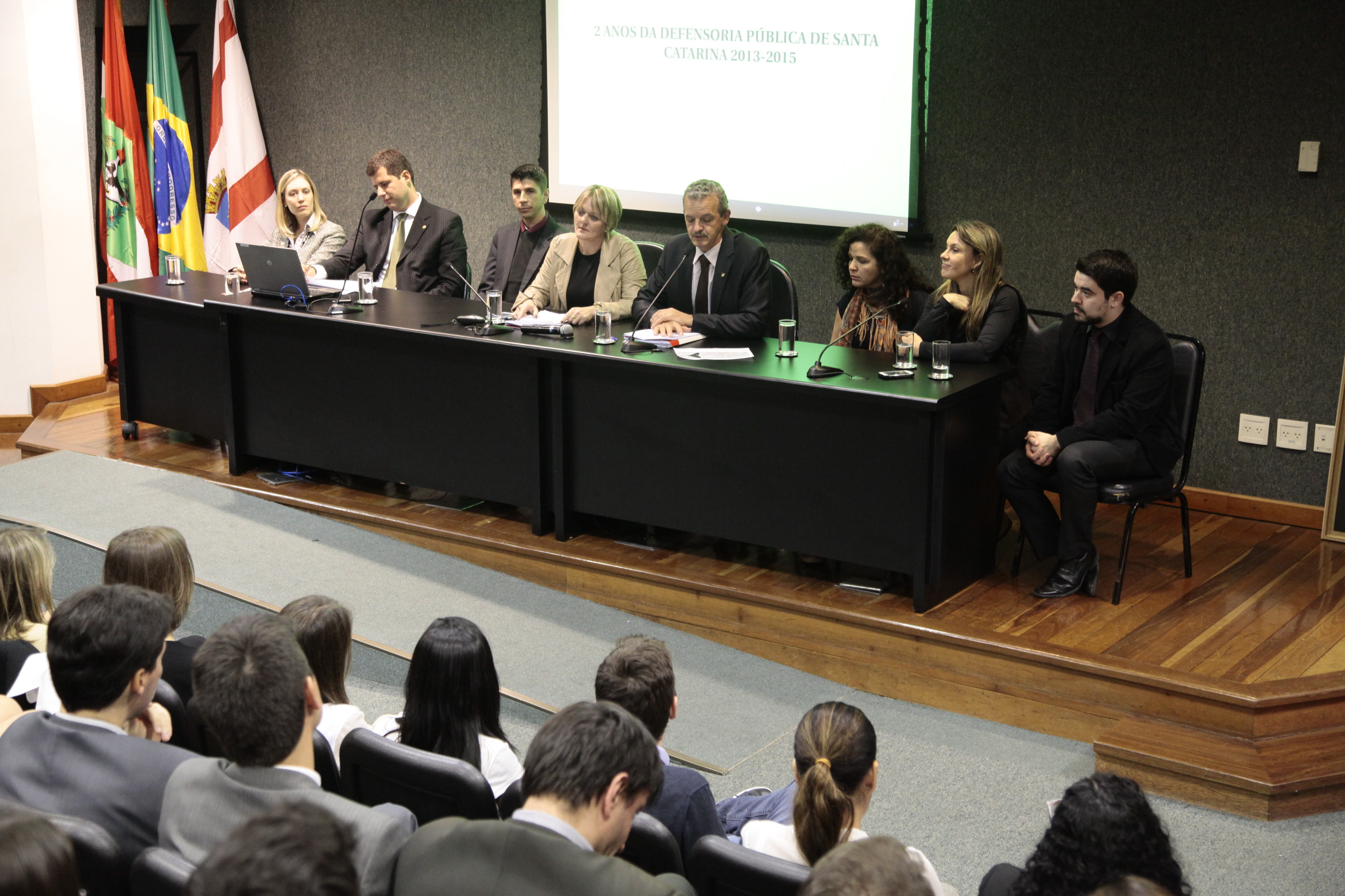 Audiência Pública para debater os 2 anos da Defensoria Pública do Estado de Santa Catarina. Foto: Miriam Zomer/Agência AL