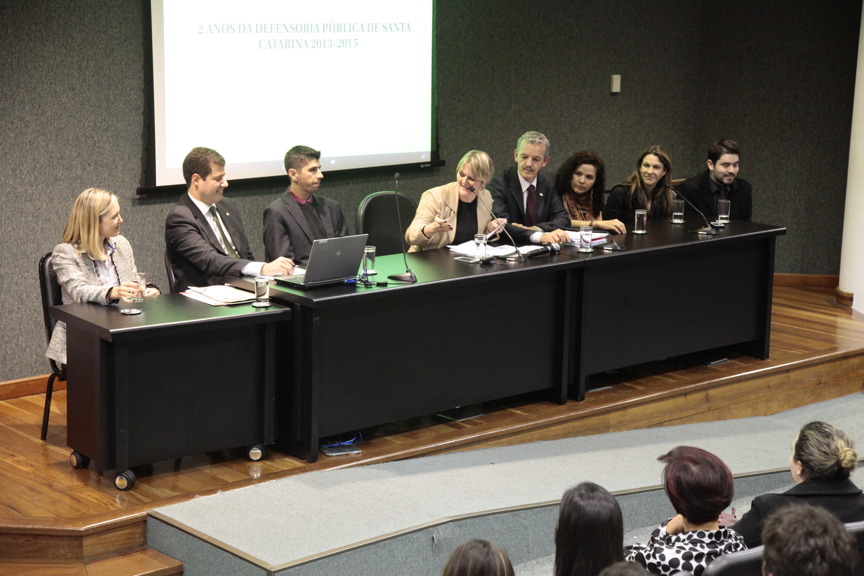 Audiência Pública para debater os 2 anos da Defensoria Pública do Estado de Santa Catarina. Foto: Miriam Zomer/Agência AL