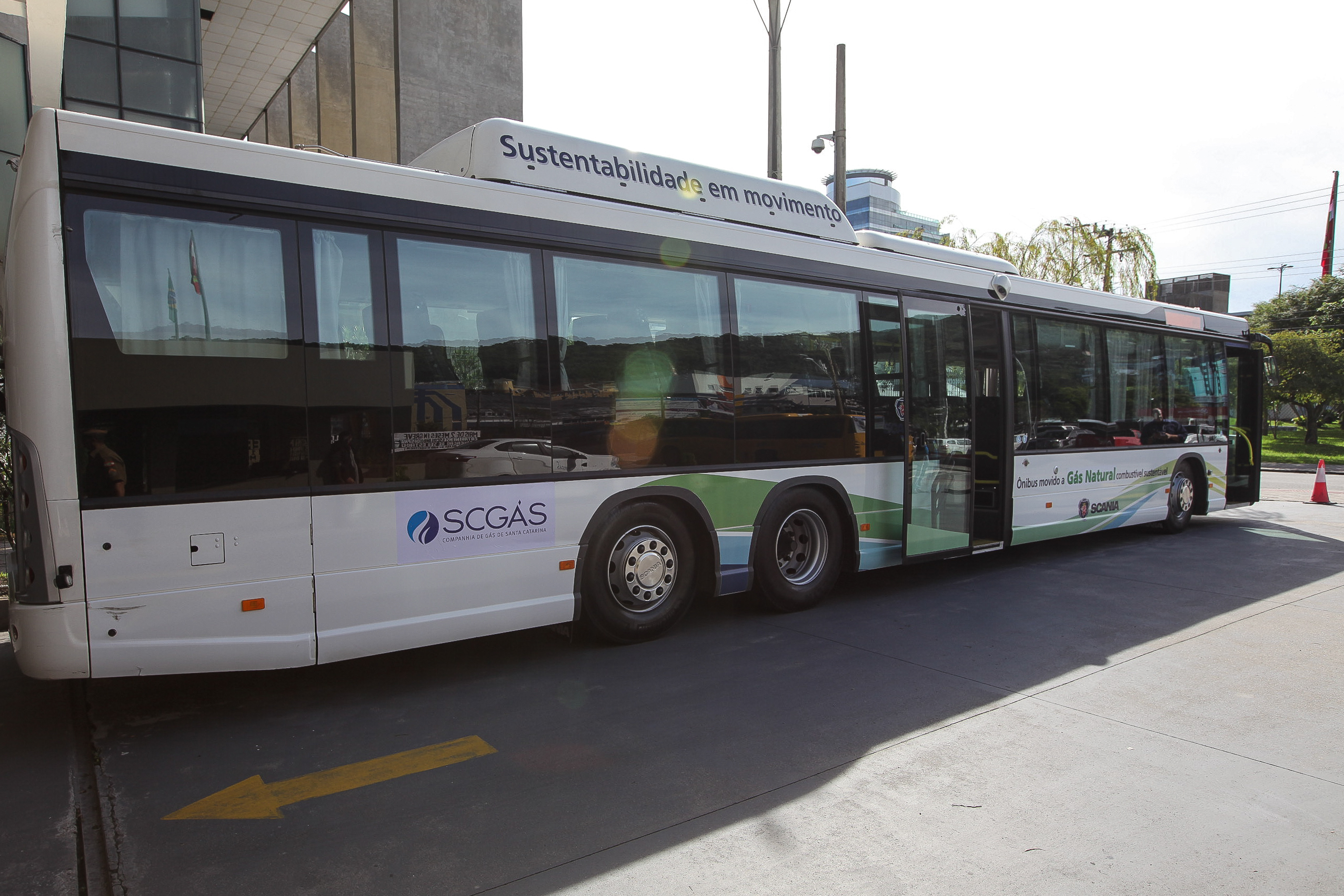 Ônibus Movido a Gás Natural. Foto: Miriam Zomer/Agência AL