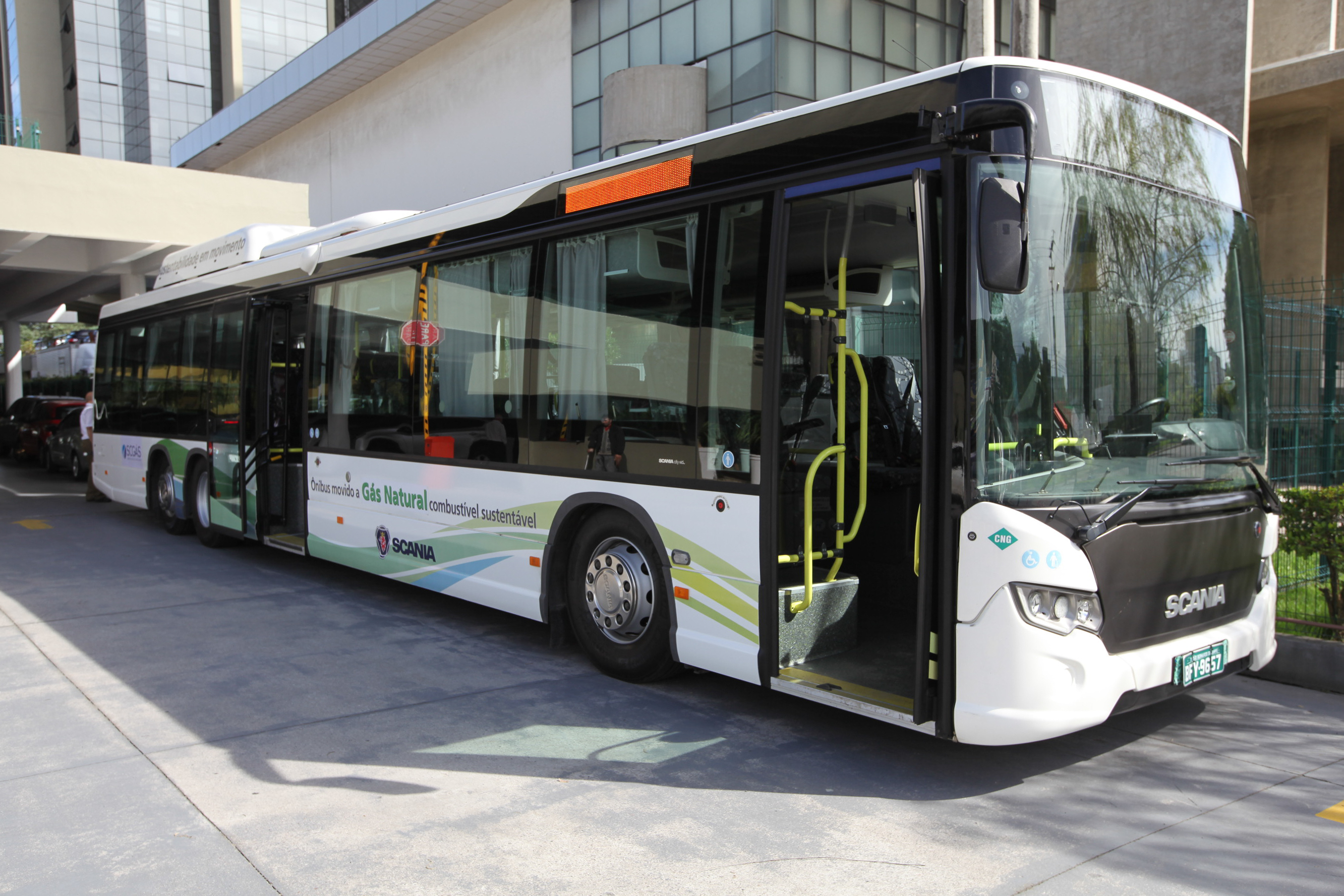 Ônibus Movido a Gás Natural. Foto: Miriam Zomer/Agência AL