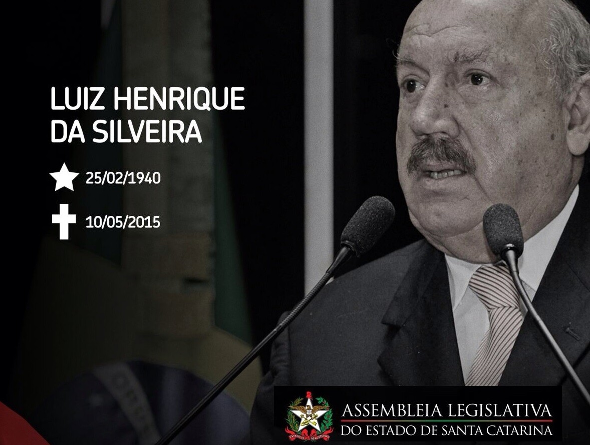 Morre o senador Luiz Henrique da Silveira