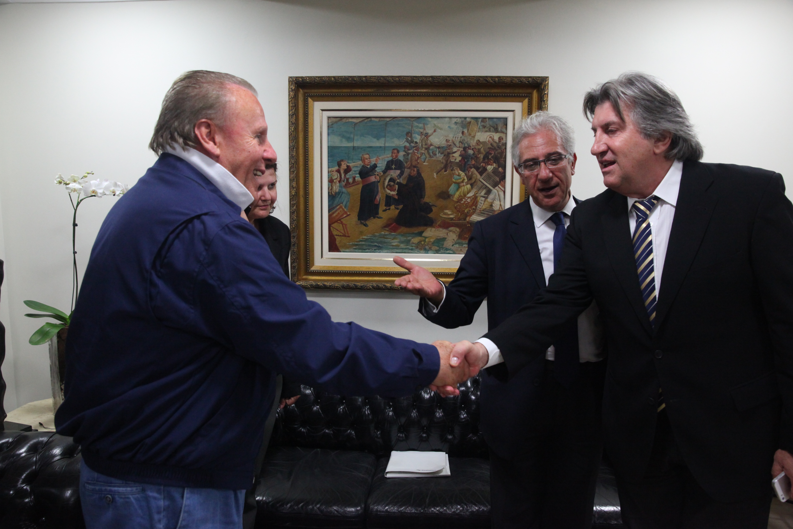 Comitiva de Italianos visita Alesc. Foto: Eduardo Guedes de Oliveira/Agência AL