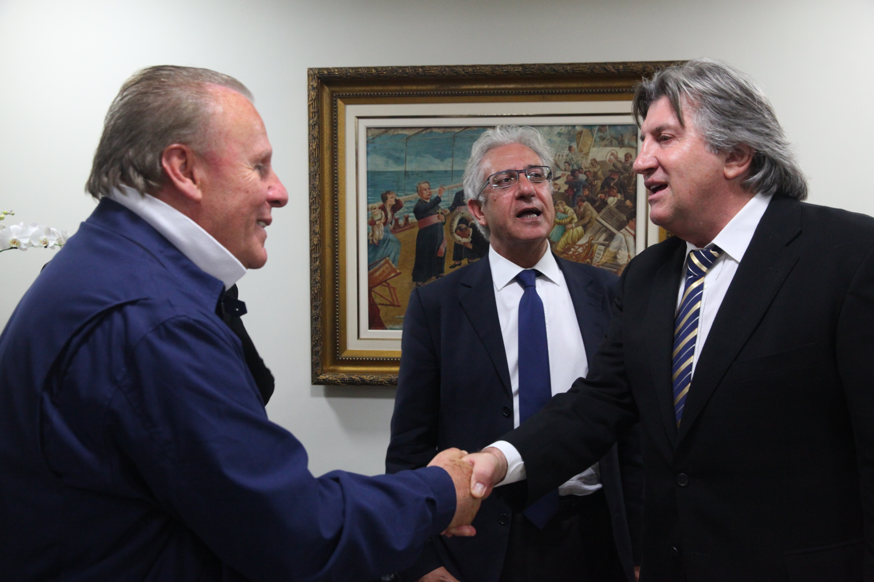 Comitiva de Italianos visita Alesc. Foto: Eduardo Guedes de Oliveira/Agência AL