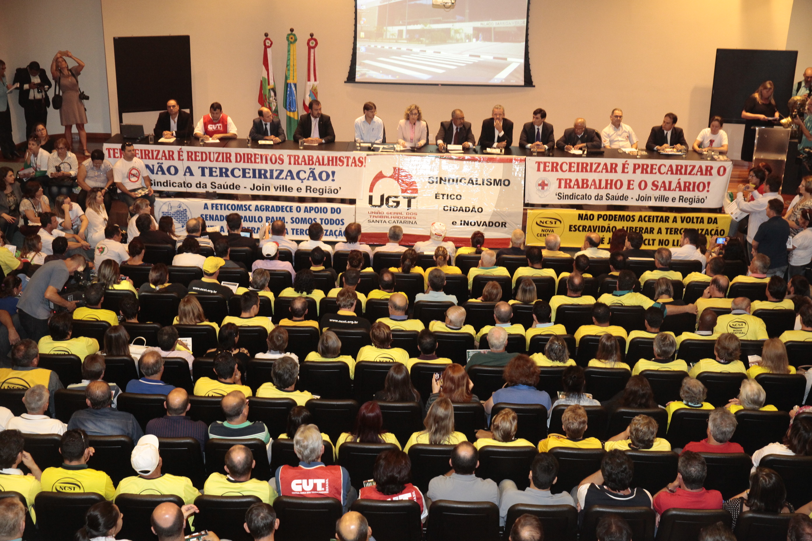 Audiência Pública sobre a Terceirização. Foto: Miriam Zomer/Agência AL