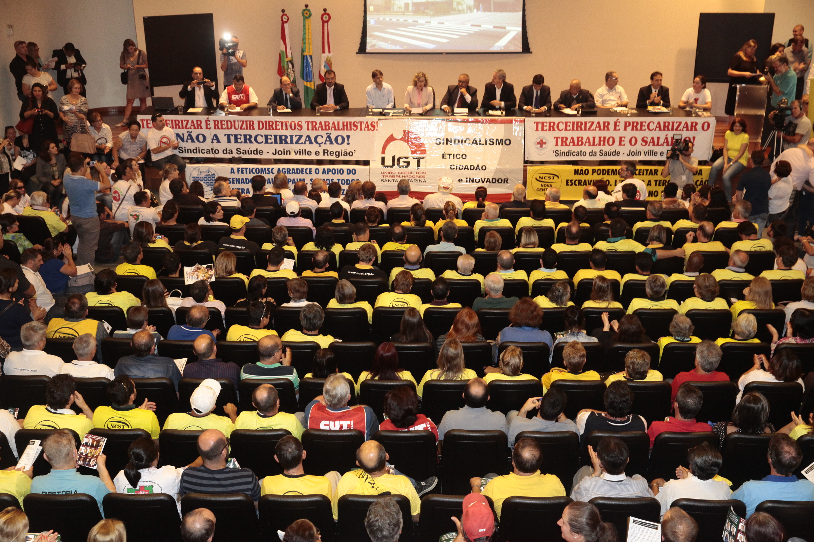 Audiência Pública sobre a Terceirização. Foto: Miriam Zomer/Agência AL