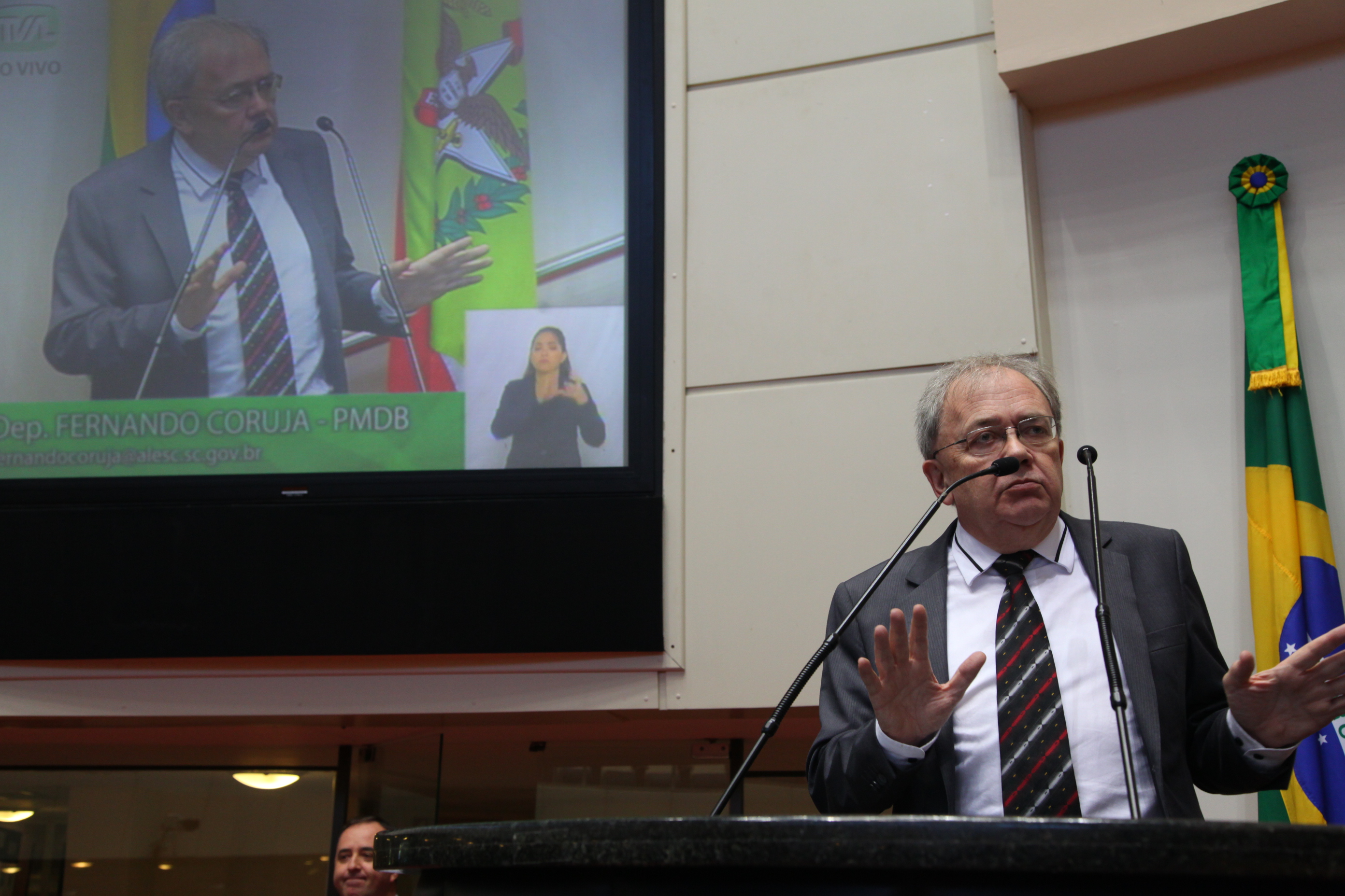 Sessão Ordinária. Deputado Fernando Coruja (PMDB) - Foto: Eduardo Guedes de Oliveira/Agência AL