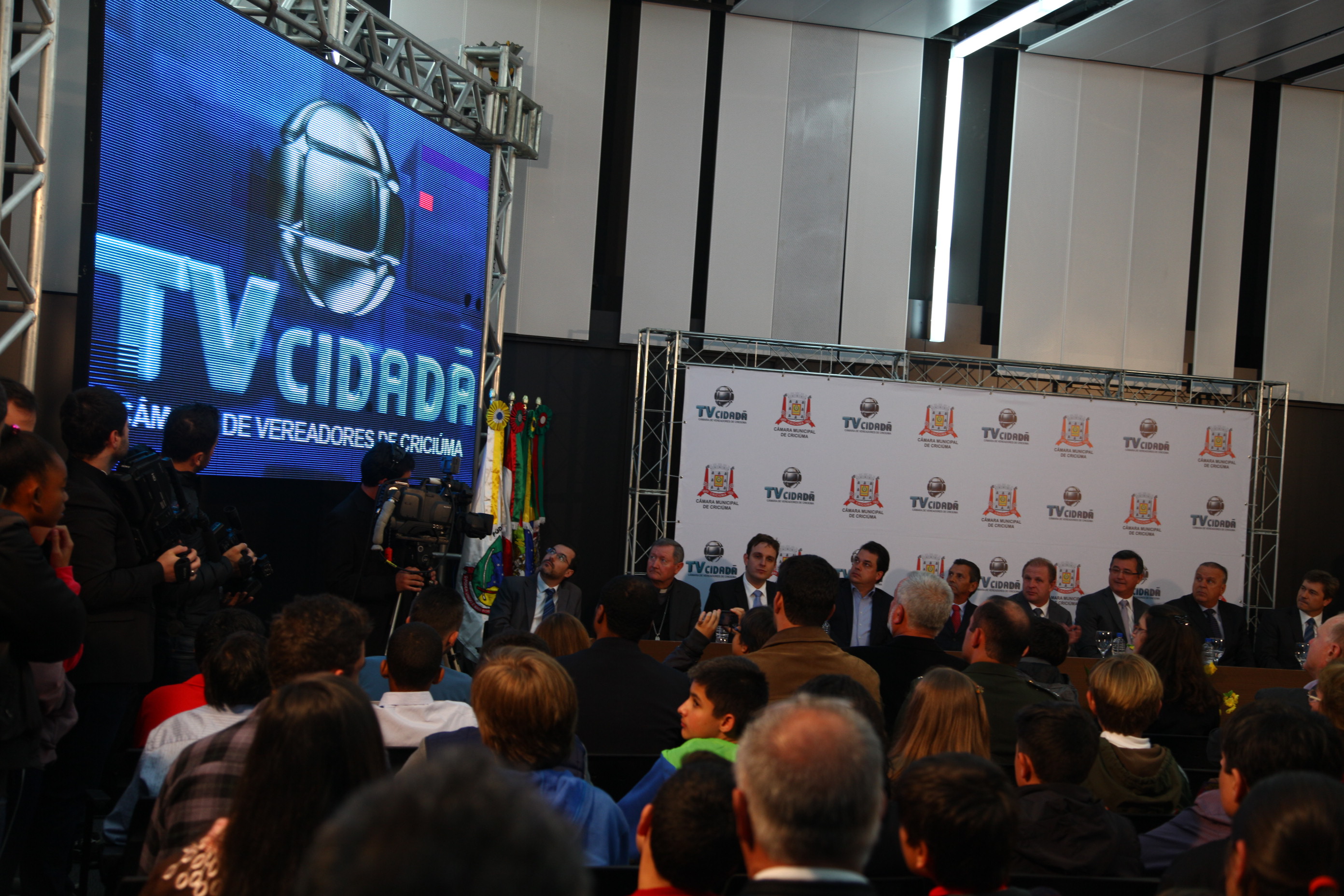 Inauguração da TV Câmara de Criciúma - Apresentação da Logomarca da TV Câmara