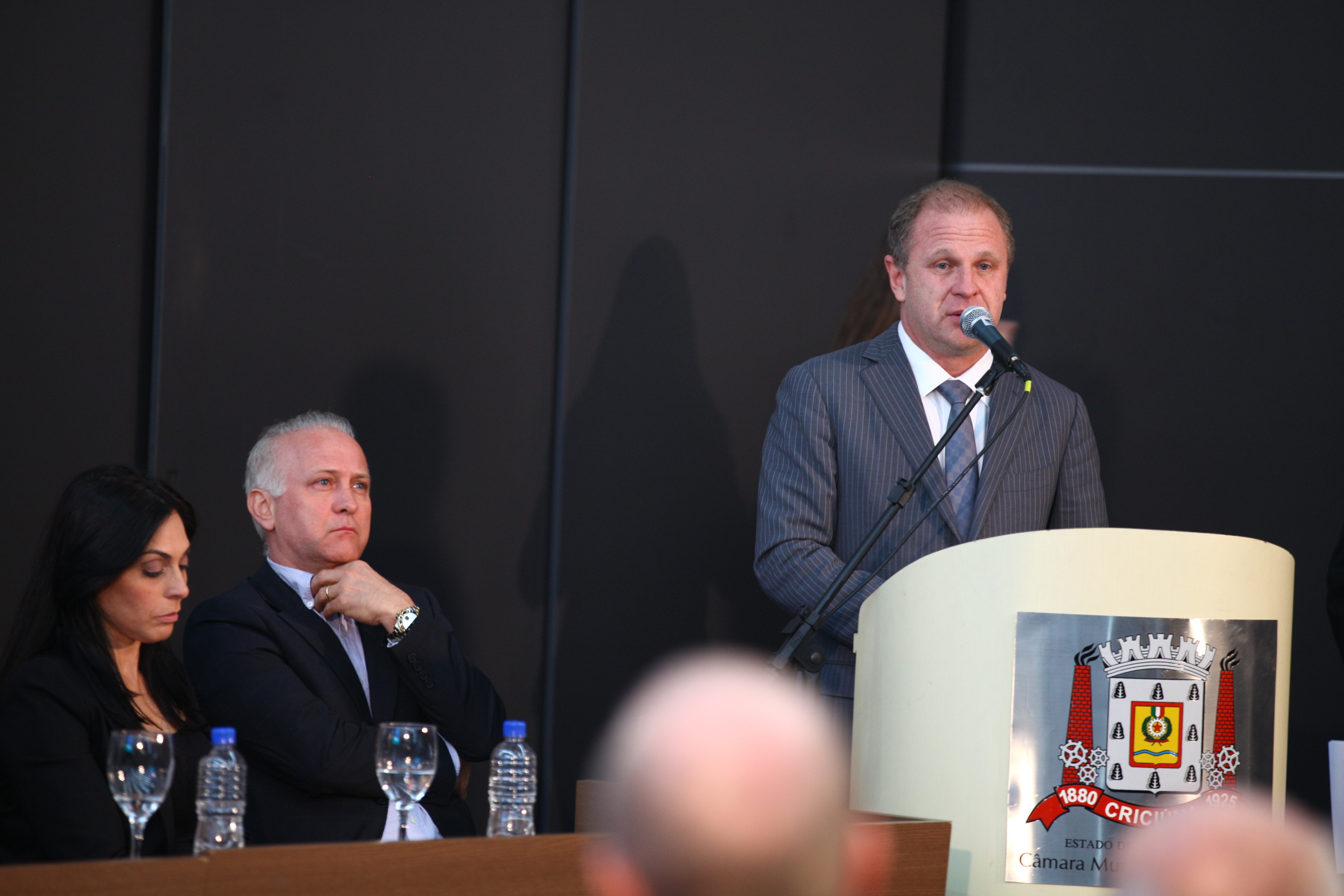 Inauguração da TV Câmara de Criciúma - Presidente da ALESC, Gelson Merísio