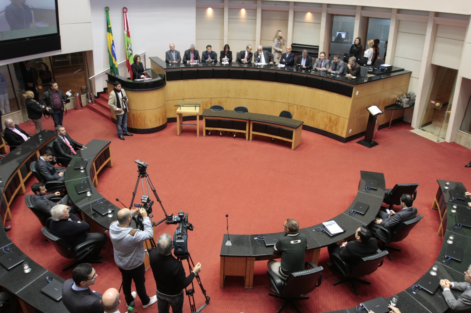 Ministros dos Transportes em SC. Foto: Yuri Santos / Agência AL