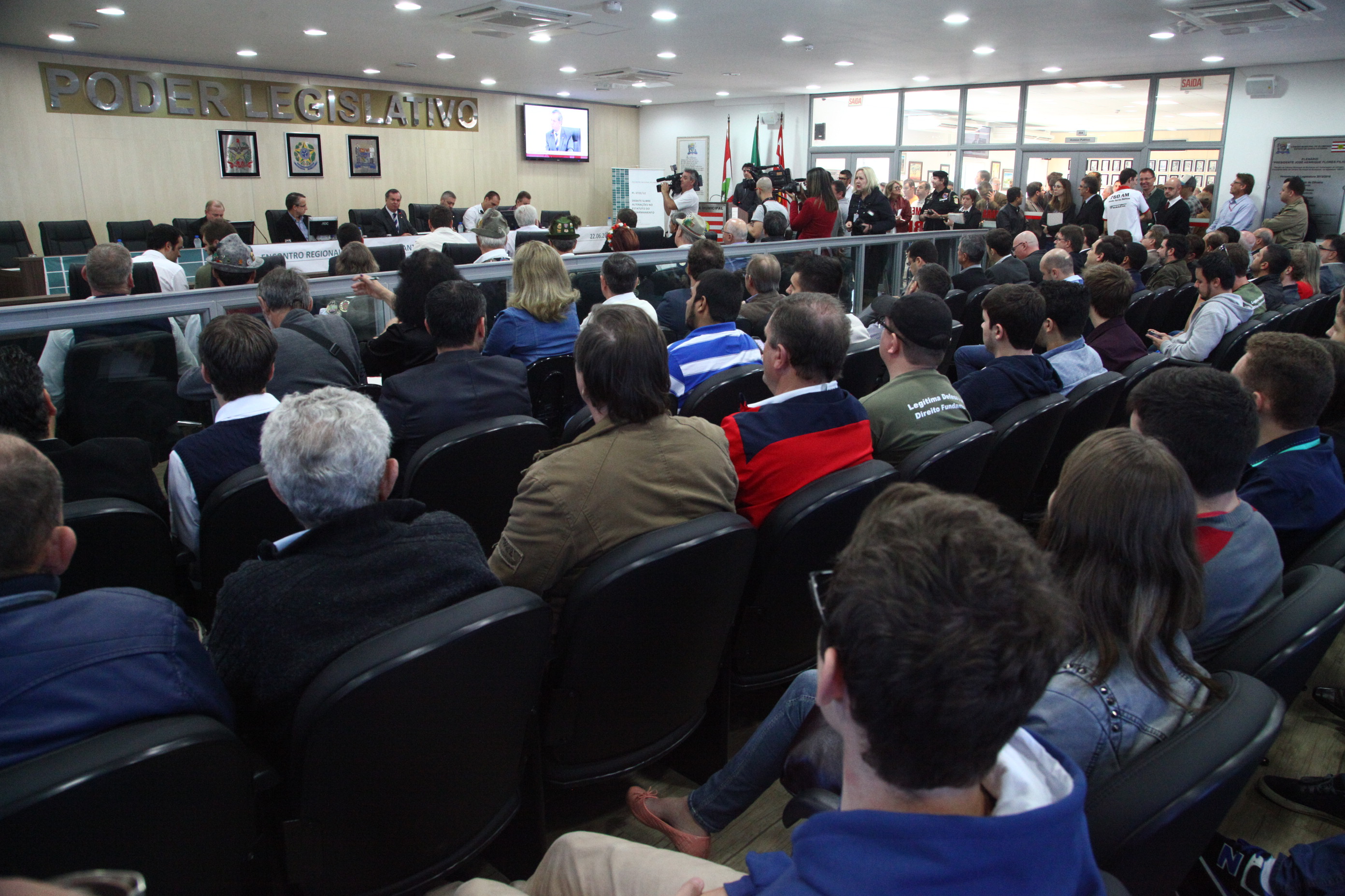 Audiência Pública em Blumenau discute o Estatuto do Desarmamento. Foto: Solon Soares / Agência AL