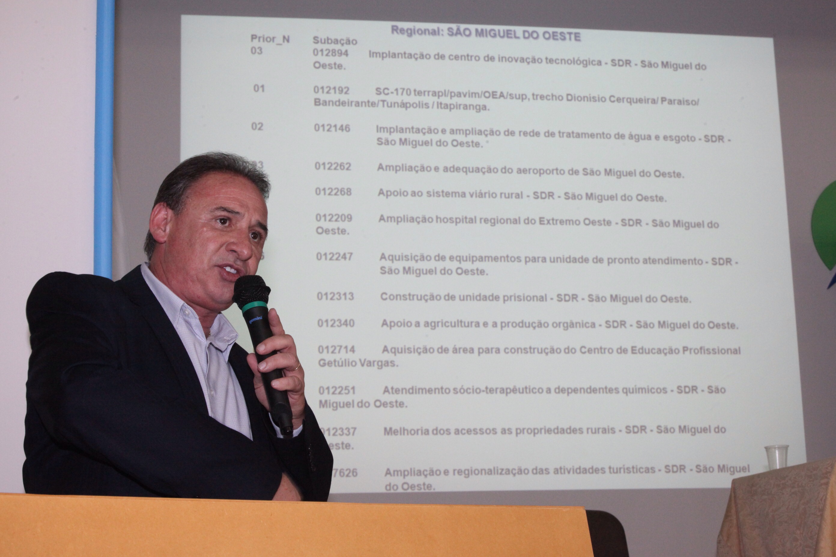 Orçamento Regionalizado - S. Miguel do Oeste. Foto: Fábio Queiroz / Agência AL