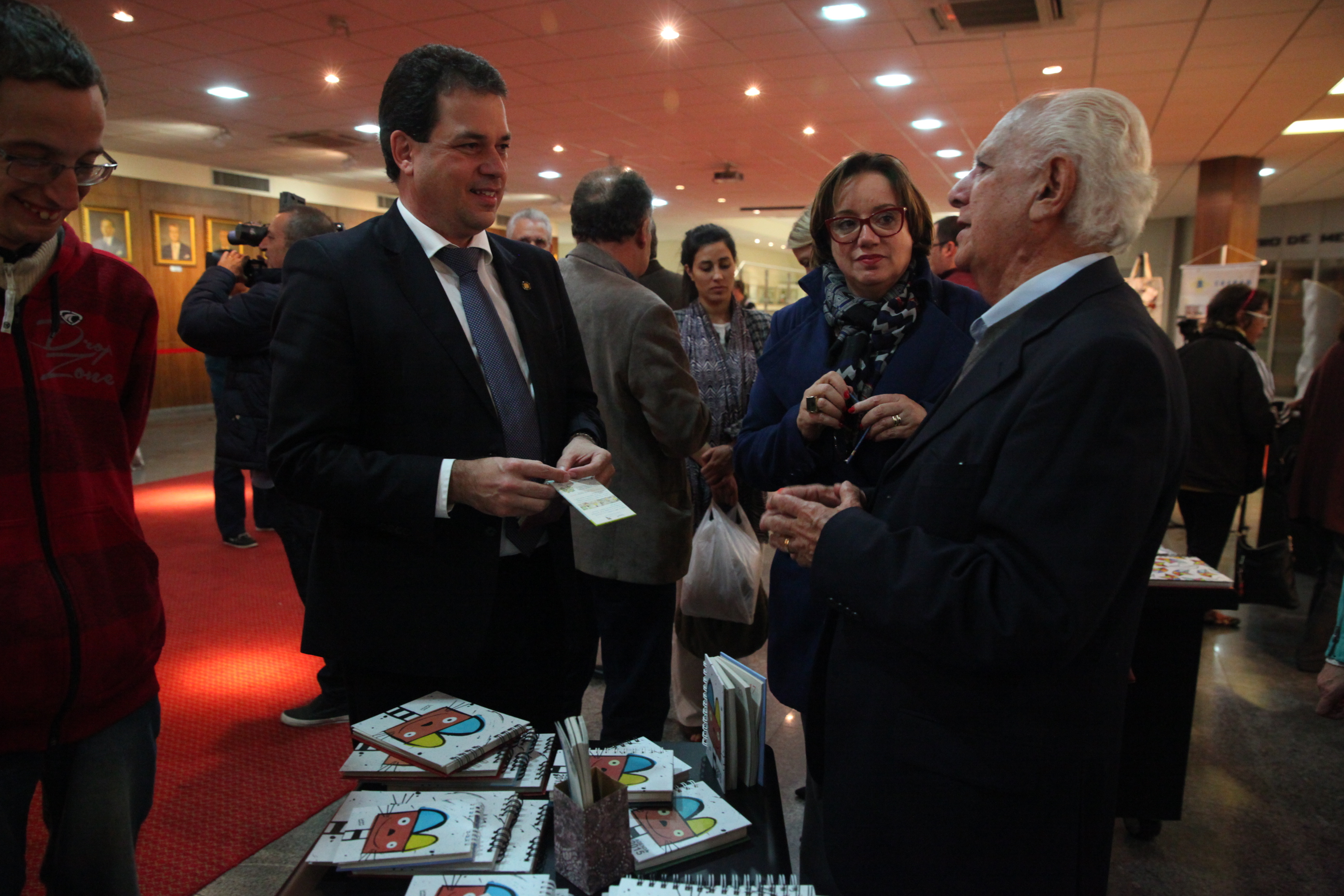 Lançamento dos produtos da COEPAD em parceria com deficientes intelectuais e o artista Luciano Martins. Foto: Eduardo Guedes de OliveiraAgência AL